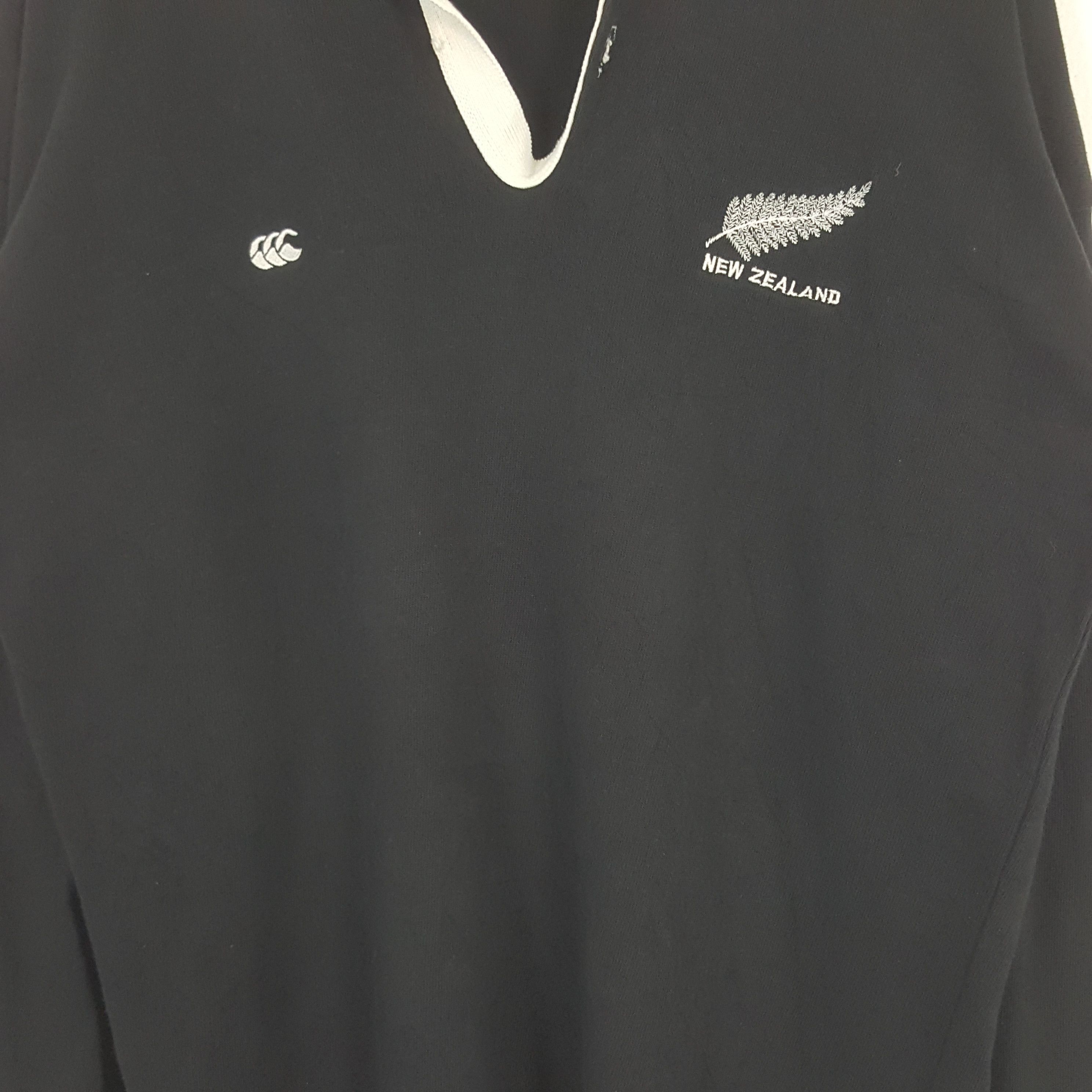 All Blacks × Canterbury of New Zealand × Vintage Vintage Canterbury Of New Zealand All Black Rugby Polos Size US XL / EU 56 / 4 - 2 Thumbnail