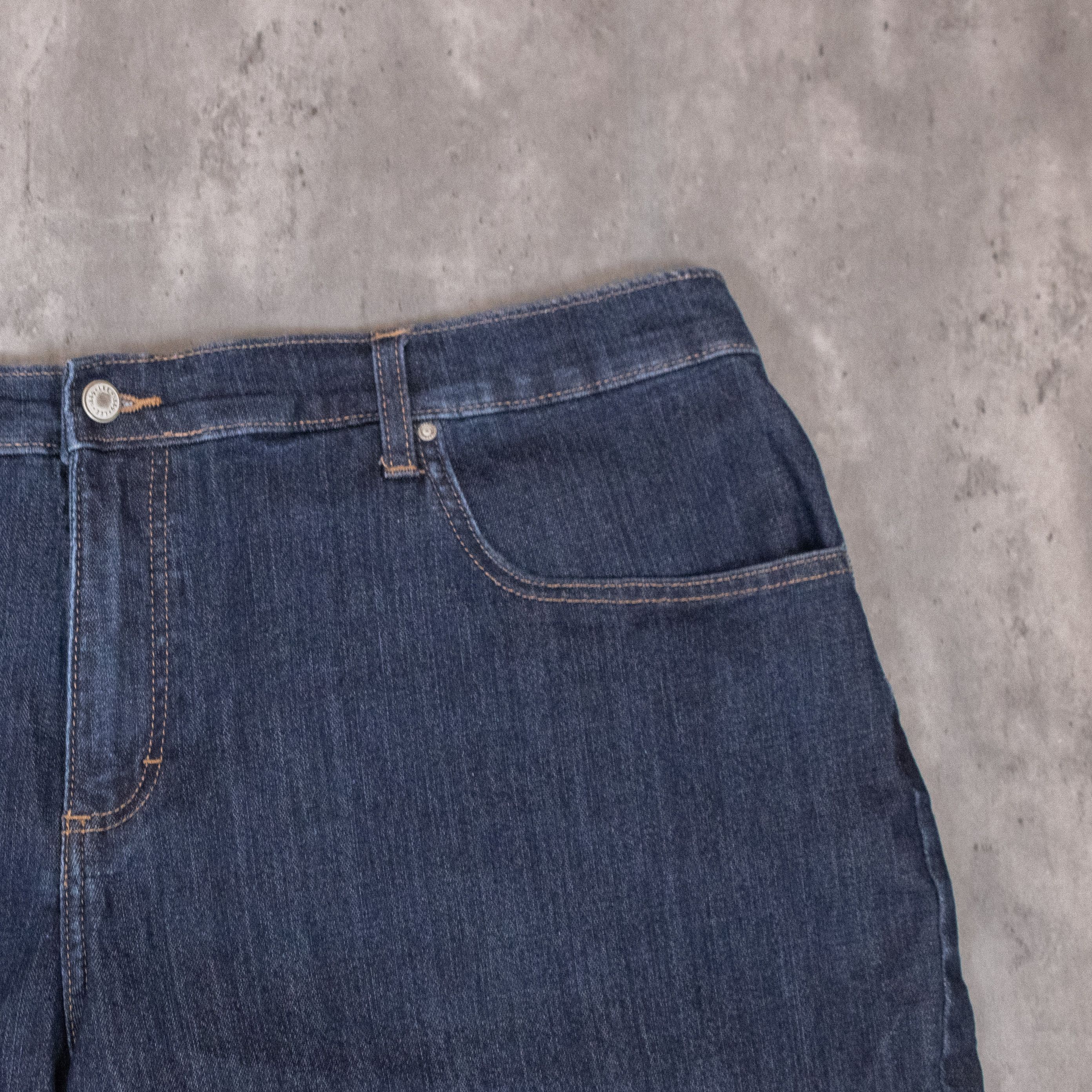 Lee Lee Relax Indigo Baggy Jean Denim Jorts Shorts Size US 38 / EU 54 - 7 Thumbnail