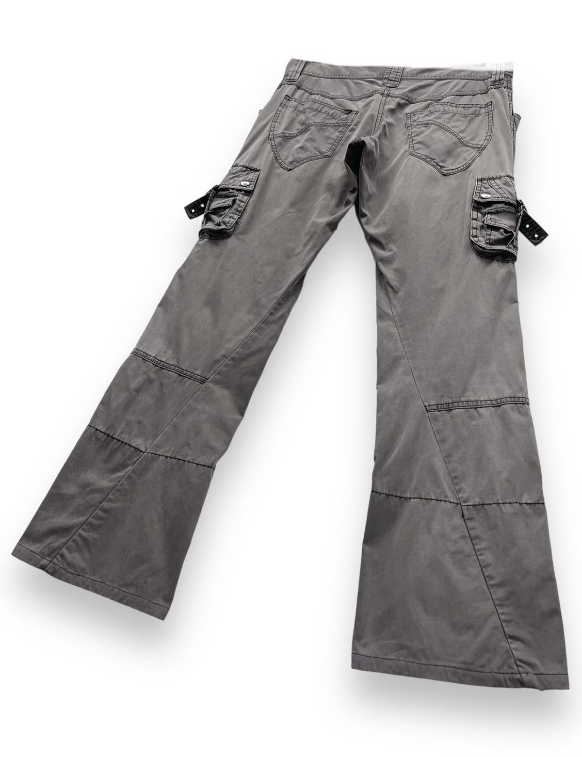 Michel Klein × Vintage FYE🔥90’s MICHEL KLEIN HOMME Double Knee Bondage Flare Cargo Size 31" - 6 Thumbnail