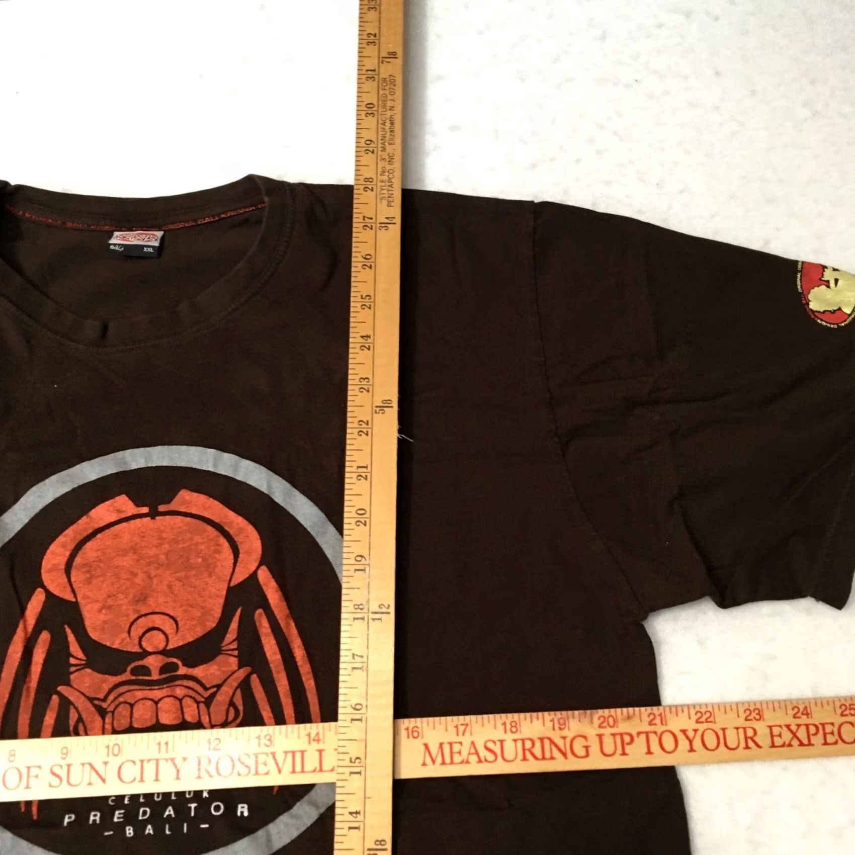 Vintage VINTAGE Bali Blast Skull predator T-Shirt Size 2XL brown 90s Unisex Adults Size US XXL / EU 58 / 5 - 5 Thumbnail
