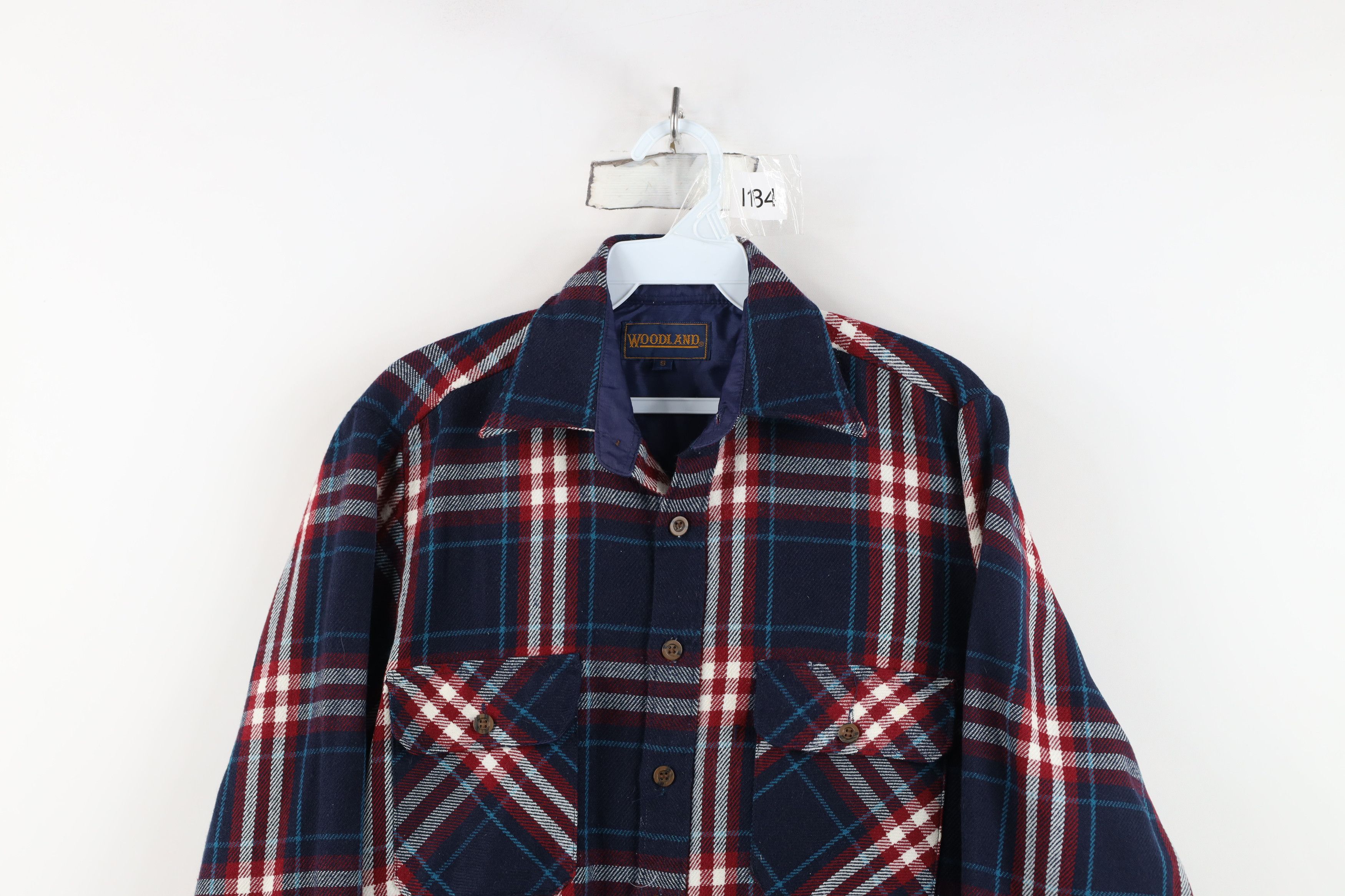 Vintage Vintage 70s Streetwear Pocket Flannel Button Shirt Plaid Size US S / EU 44-46 / 1 - 2 Thumbnail