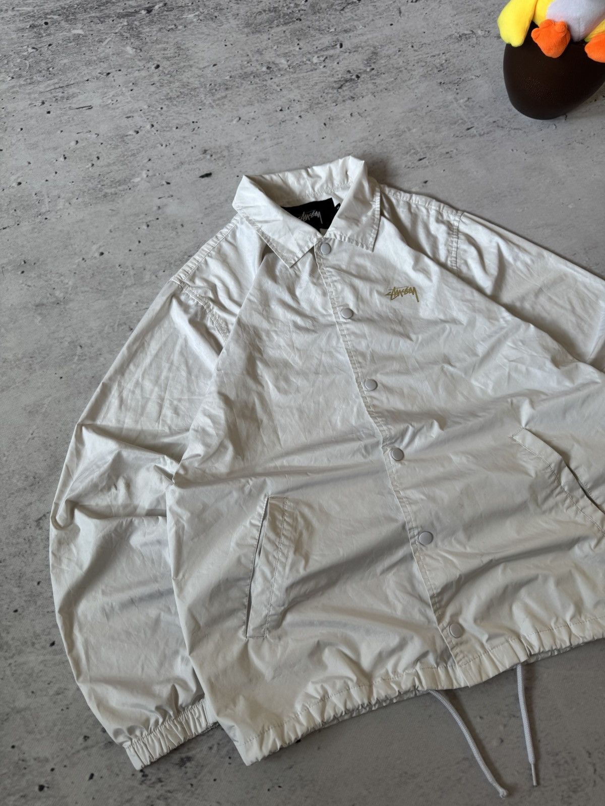 Japanese Brand × Stussy × Vintage STUSSY COAT JACKET DOUBLE LOGO VINTAGE NYLON JACET Size US M / EU 48-50 / 2 - 3 Thumbnail