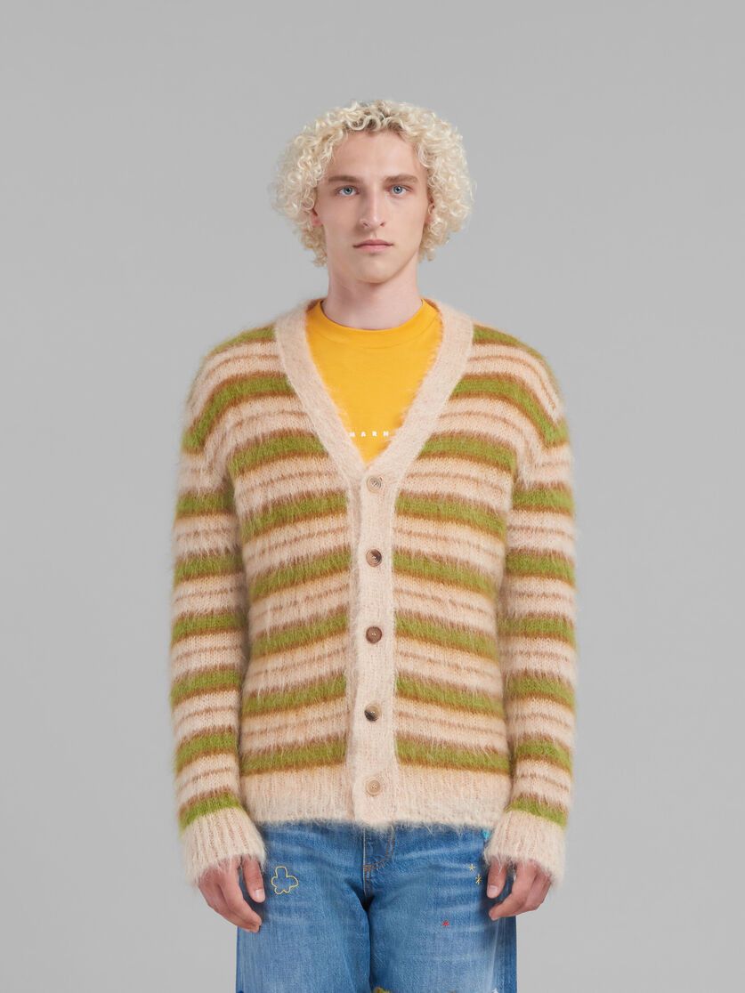 Marni o1w1db1em1224 Mohair Cardigan in Light Camel Size US L / EU 52-54 / 3 - 2 Thumbnail