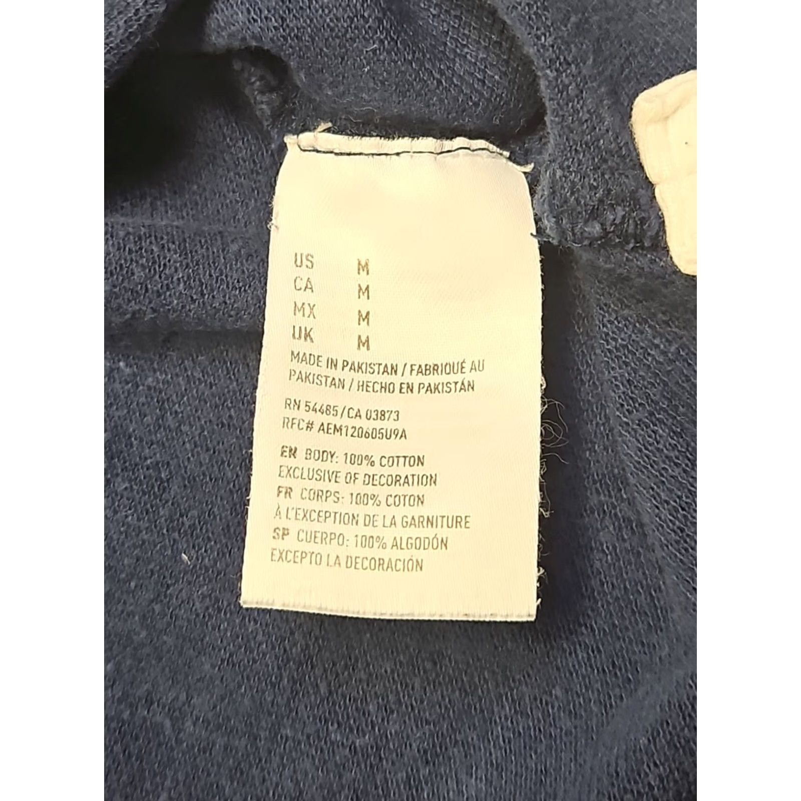 American Eagle Outfitters American Eagle Polo Shirt Mens M Navy Orange Stripe Classic Fit Cotton Preppy Size US M / EU 48-50 / 2 - 6 Thumbnail