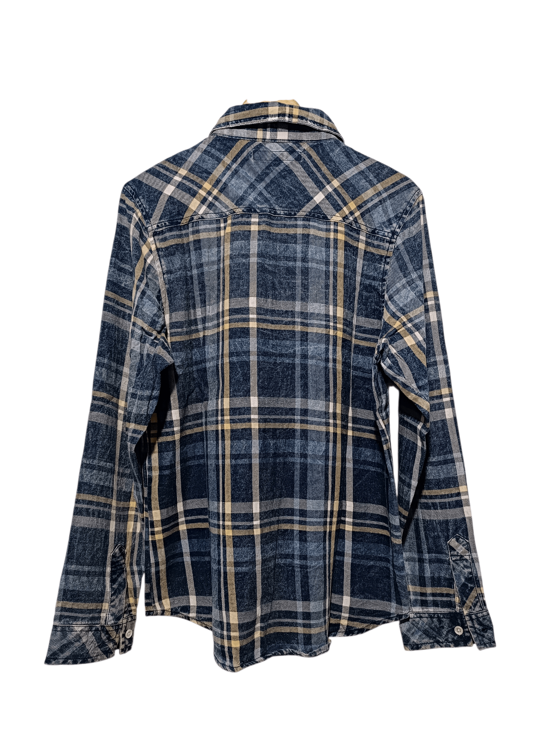 In The Attic In The Attic Check Denim Indigo Shirt Size US M / EU 48-50 / 2 - 5 Thumbnail