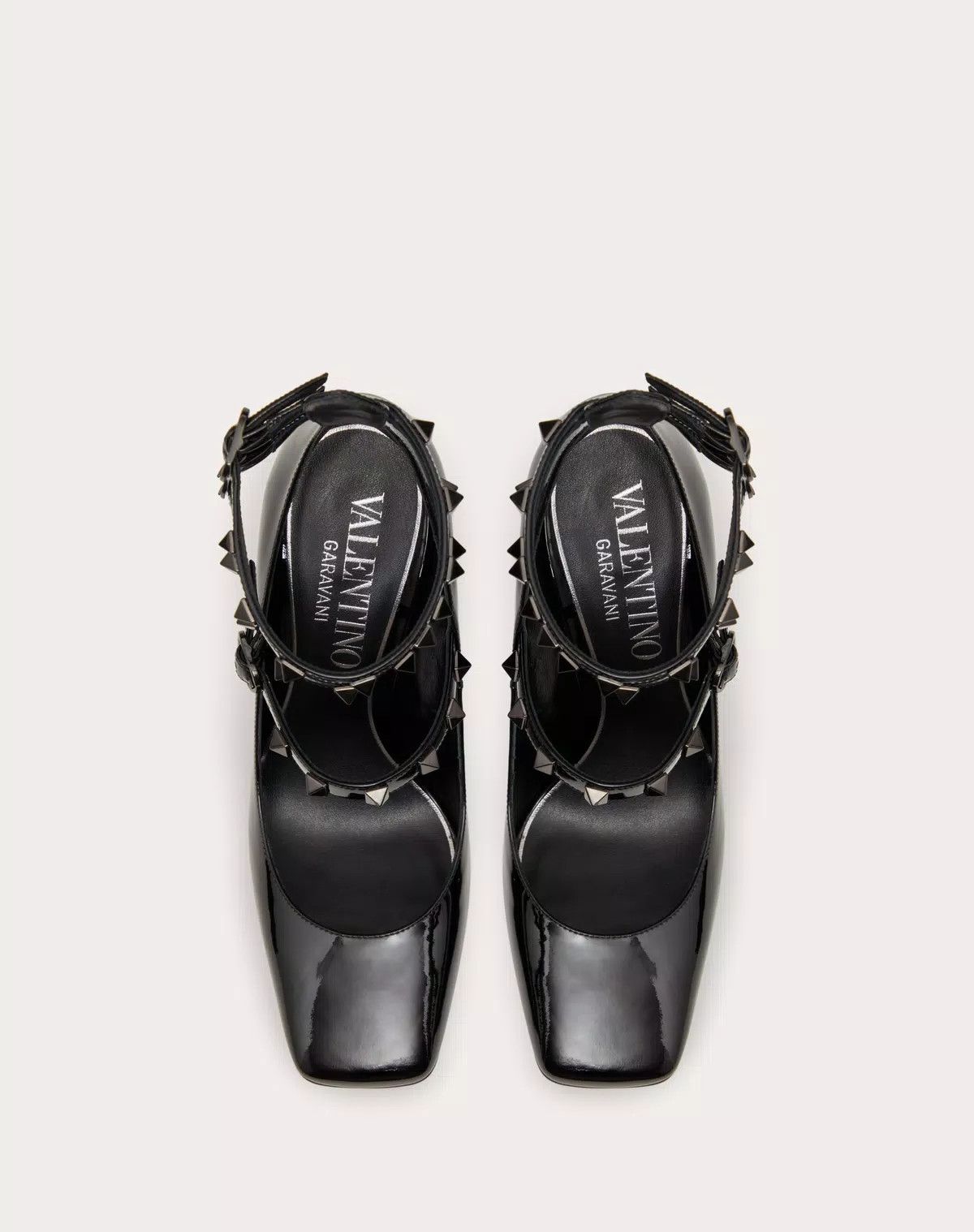 Valentino o1s1wg111125 Tan-Go Patent Leather Pumps in Black Size US 10.5 / IT 40.5 - 4 Thumbnail