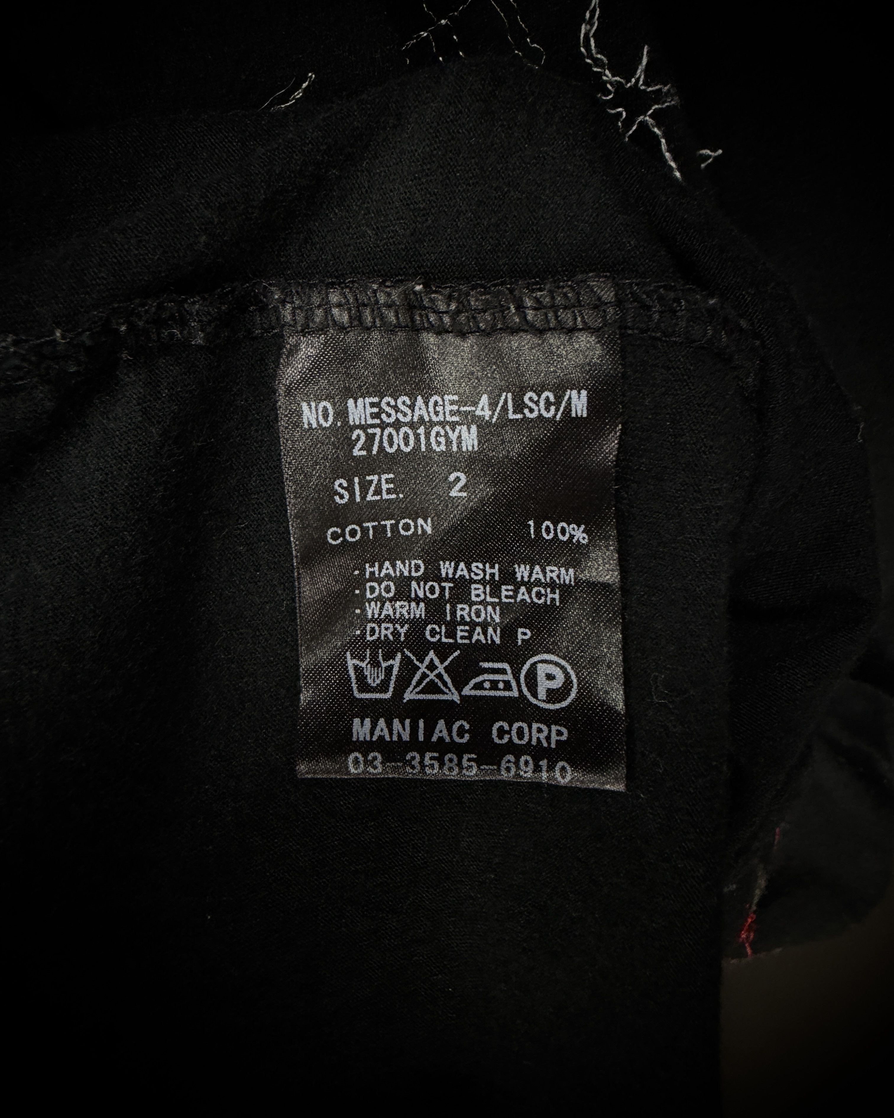 Le Grande Bleu (L.G.B.) L.G.B. Message-4 Vibration V-Neck Long Sleeve Tees Size US M / EU 48-50 / 2 - 8 Thumbnail