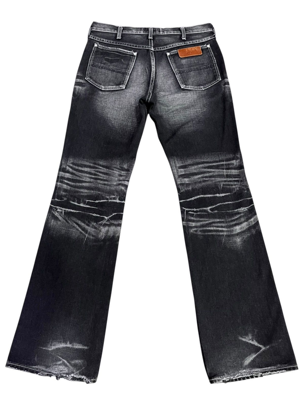 Wrangler 🔥WRAGLER x RODEO BEN TAILOR Clawmark Blasting Black Flare Size US 31 - 4 Thumbnail