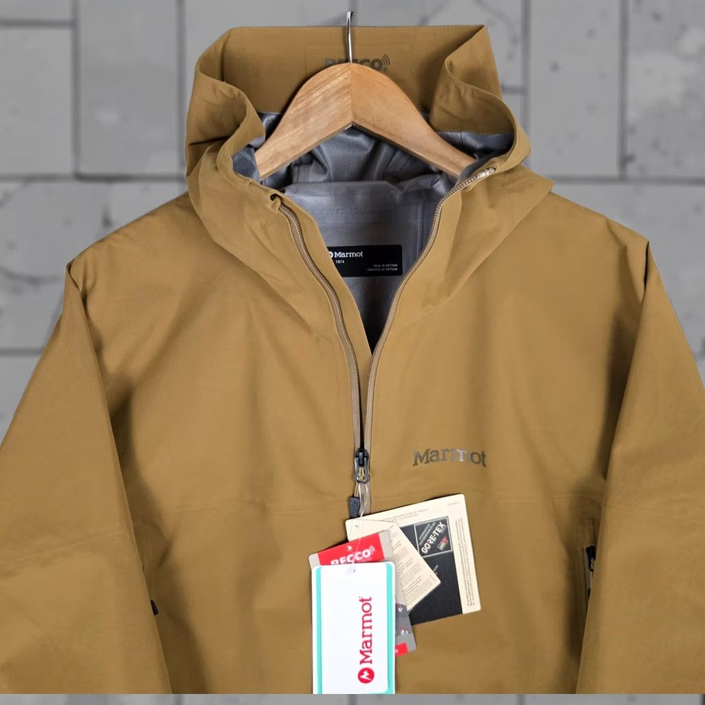 Marmot Marmot Gore Tex RECCO Full Zip Hooded Shell Jacket Mens Medium Brown Ski Jacket Windproof Waterproof NWT Size US M / EU 48-50 / 2 - 1 Thumbnail
