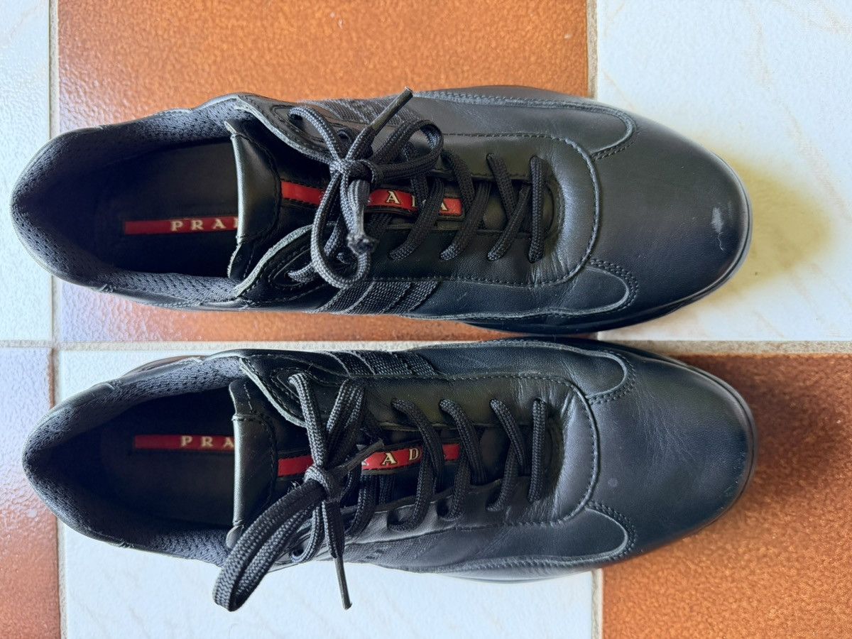 Prada Americas Cup OG All Black Leather Size US 10 / EU 43 - 8 Thumbnail