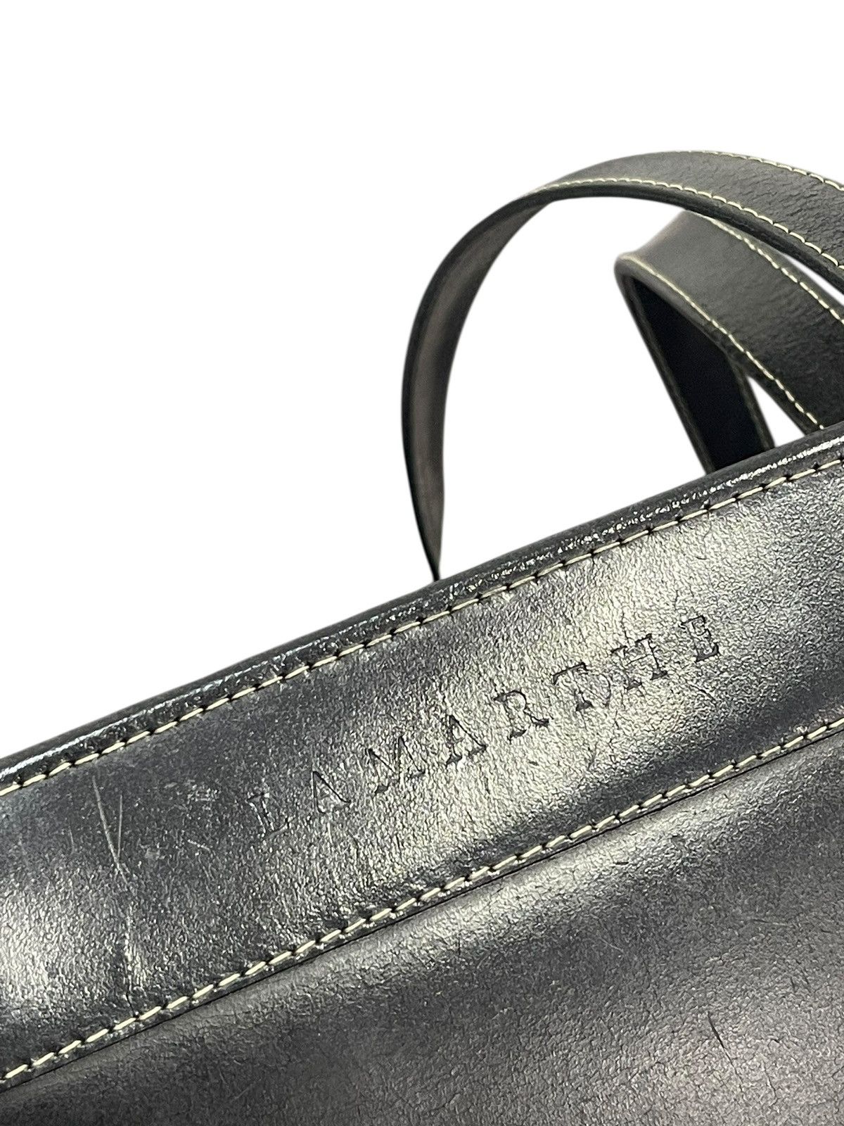 Genuine Leather Full Leather Vtg Lamarthe Shoulder Bag 2🟩1 Size ONE SIZE - 19 Thumbnail