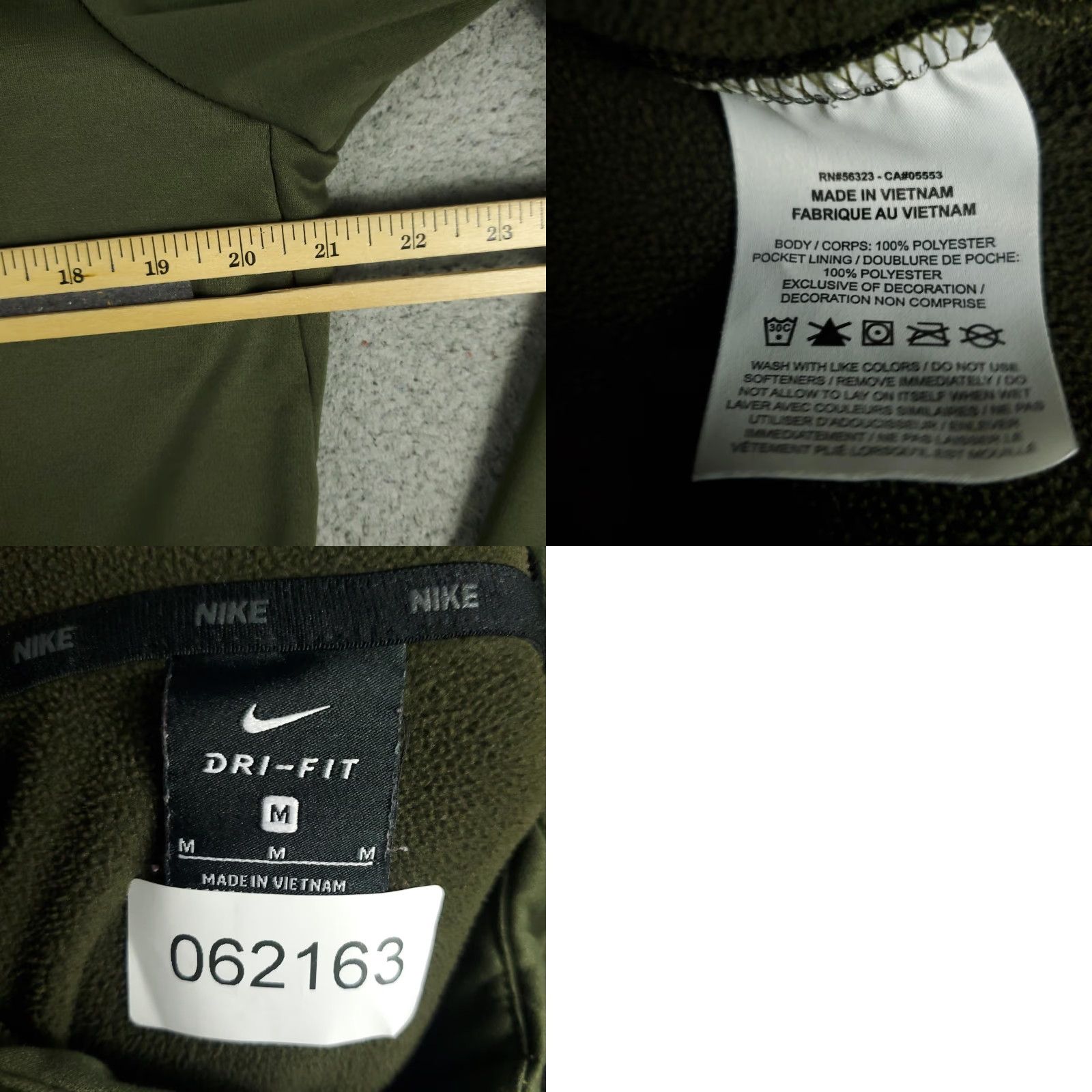 Nike Nike Hoodie Mens M Green Dri-FIT Full Zip Jacket Sweatshirt Size US M / EU 48-50 / 2 - 8 Thumbnail