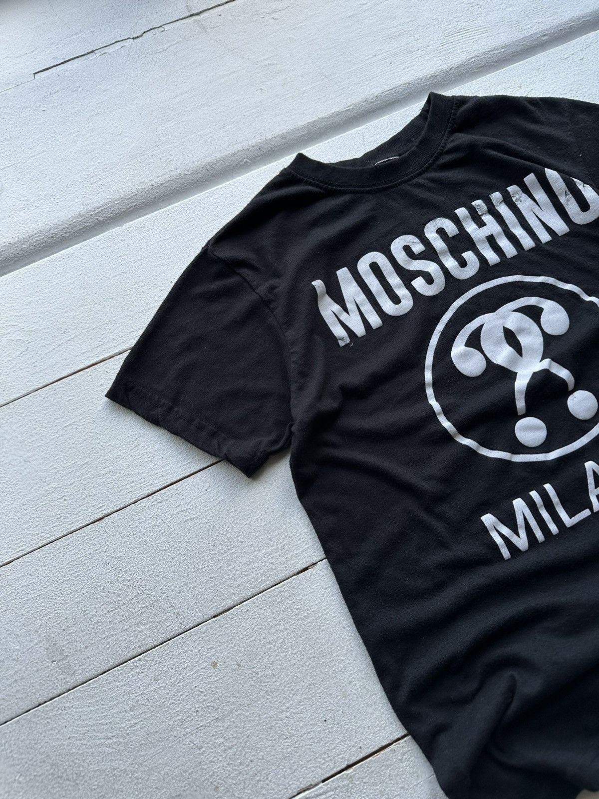Love Moschino × Vintage 🚨VINTAGE LOVE MOSCHINO Y2K TEE SHIRT RARE BIG LOGO Size M / US 6-8 / IT 42-44 - 2 Thumbnail