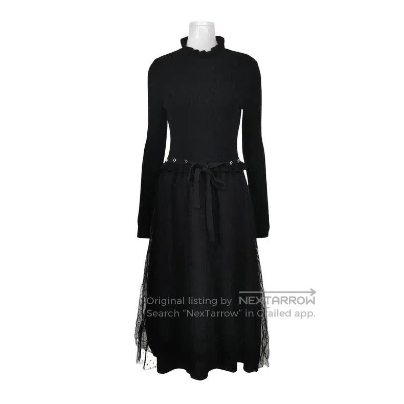 Valentino Valentino Wool solid color tie waist dress Size M / US 6-8 / IT 42-44 - 1 Thumbnail