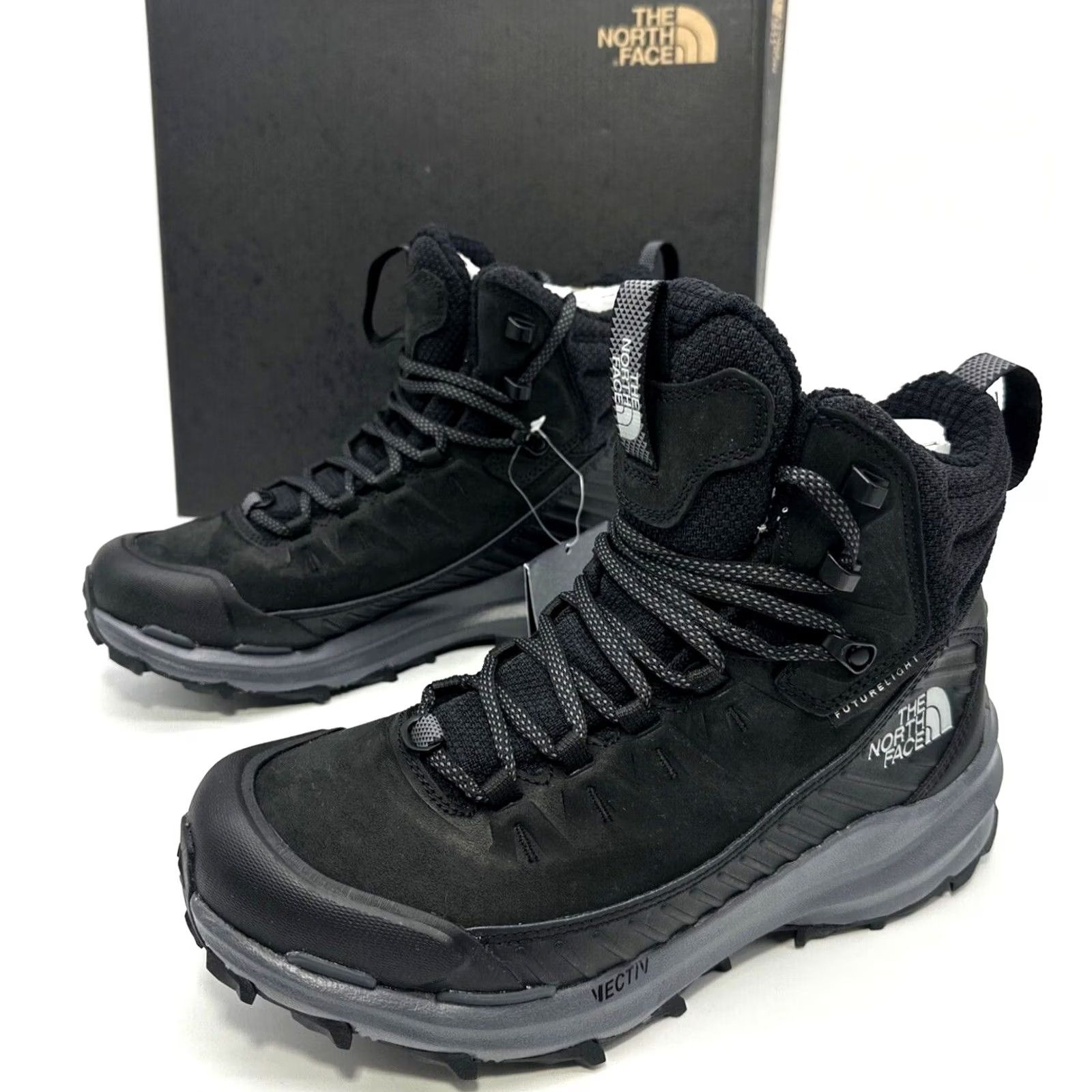 The North Face The North Face VECTIV Fastpack Mid Futurelight Boots Mens 7.5 Waterproof Nylon Hiking Boot TNF Black / Vanadis Grey Size US 8 / EU 41 - 2 Thumbnail