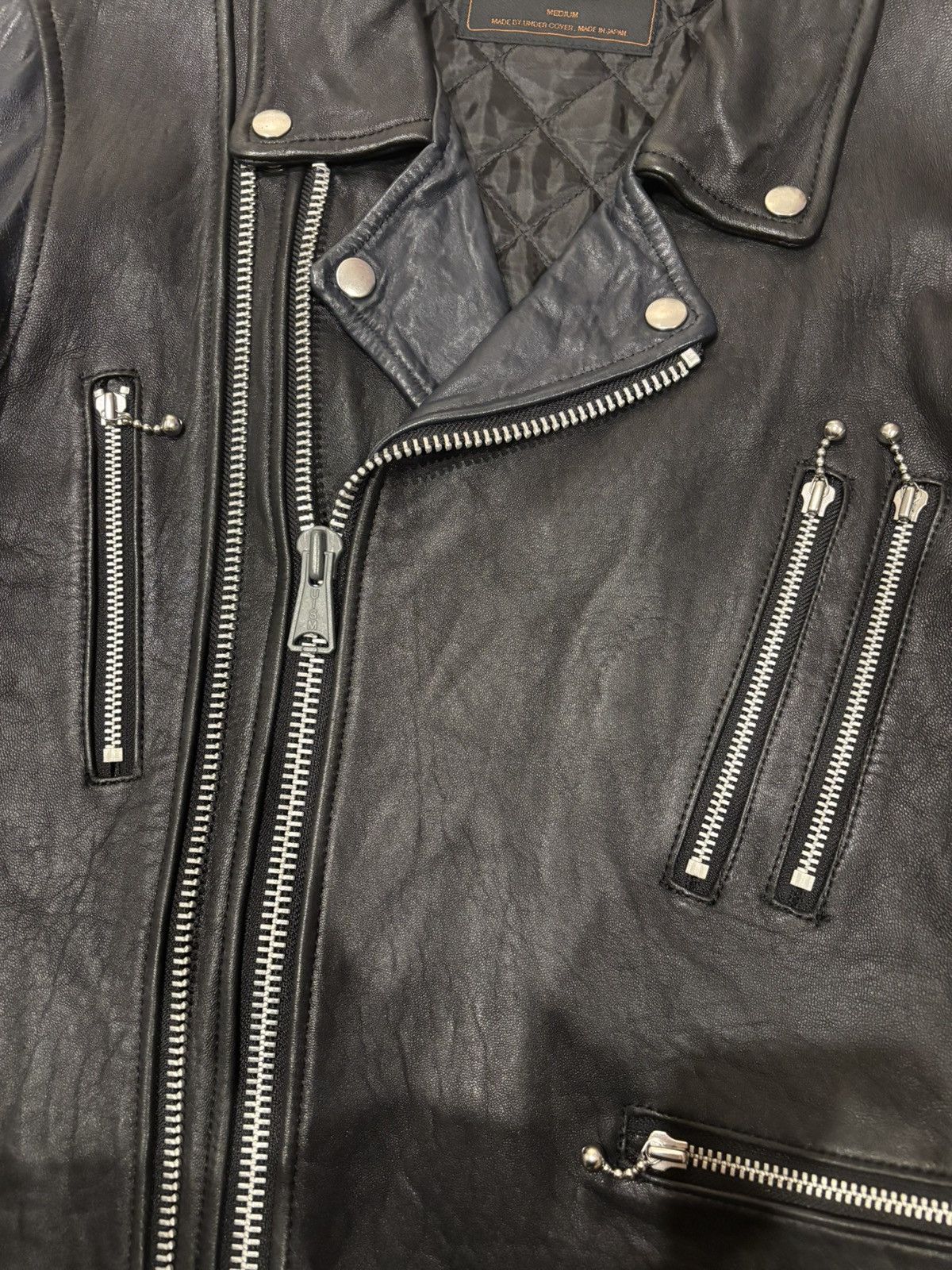 Undercover Undercover AW03 ‘Paper Doll’ Sheepskin Riders Leather Jacket Size US M / EU 48-50 / 2 - 6 Thumbnail