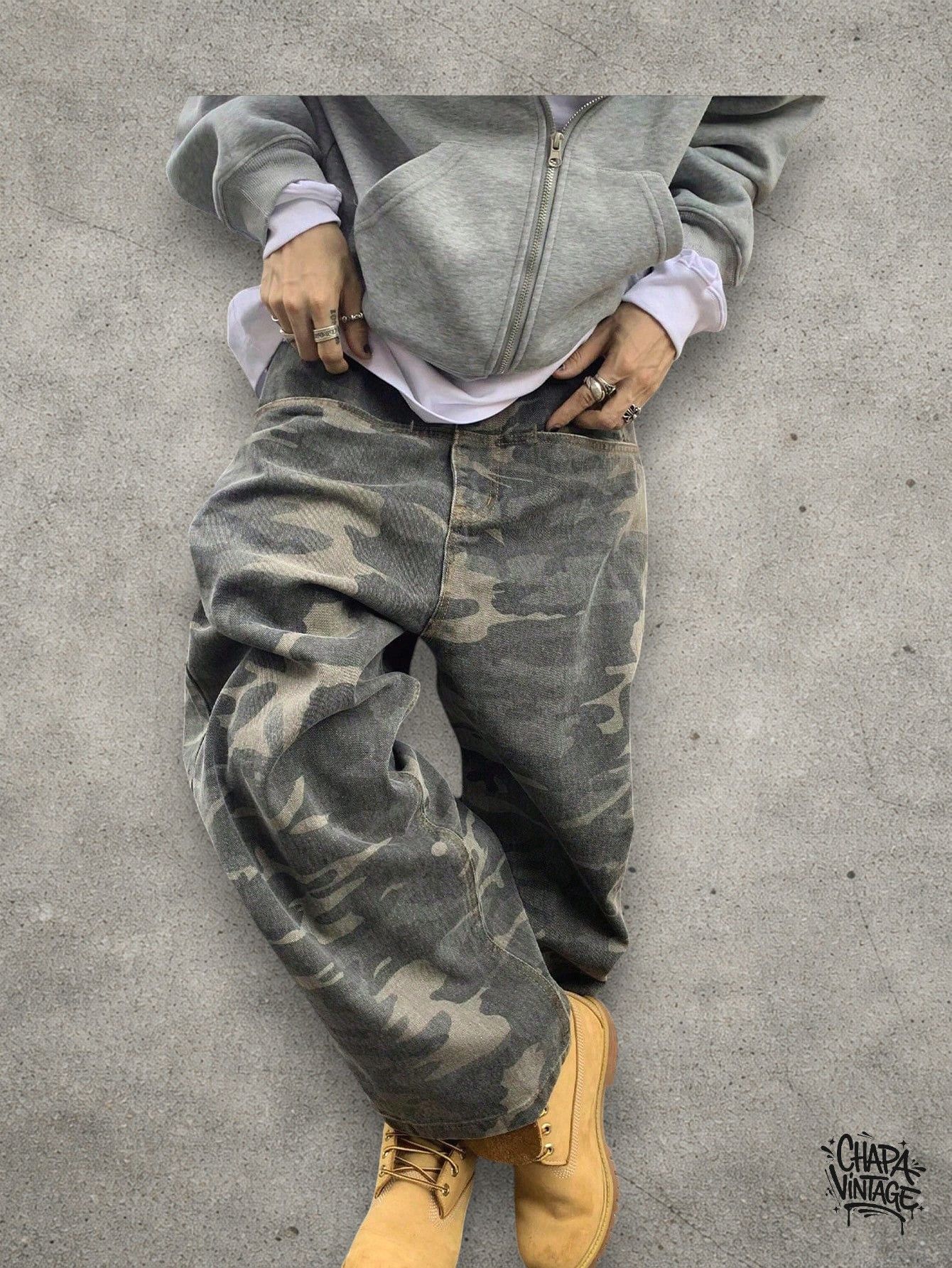 Japanese Brand Cargo camo baggy pants Size US 32 / EU 48 - 1 Thumbnail