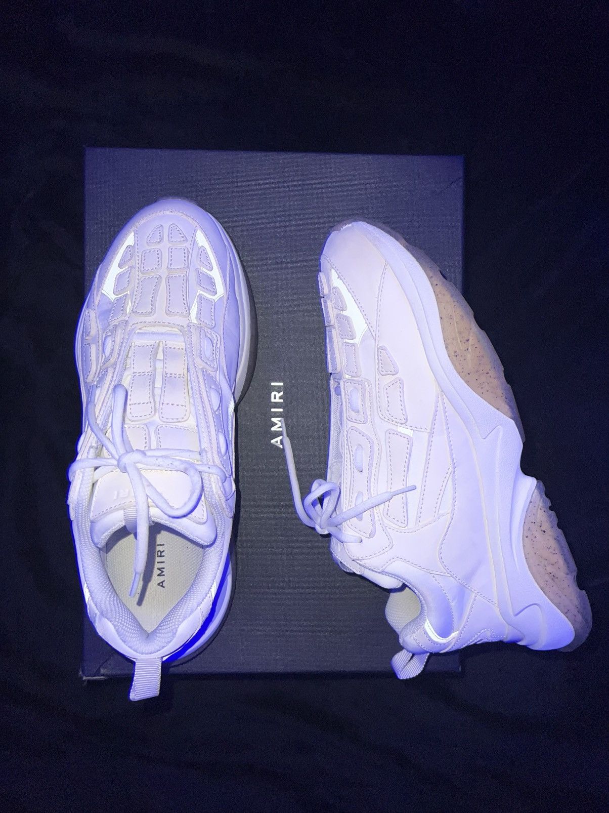 Amiri Amiri bone runner “Alabaster” Size US 12 / EU 45 - 4 Thumbnail