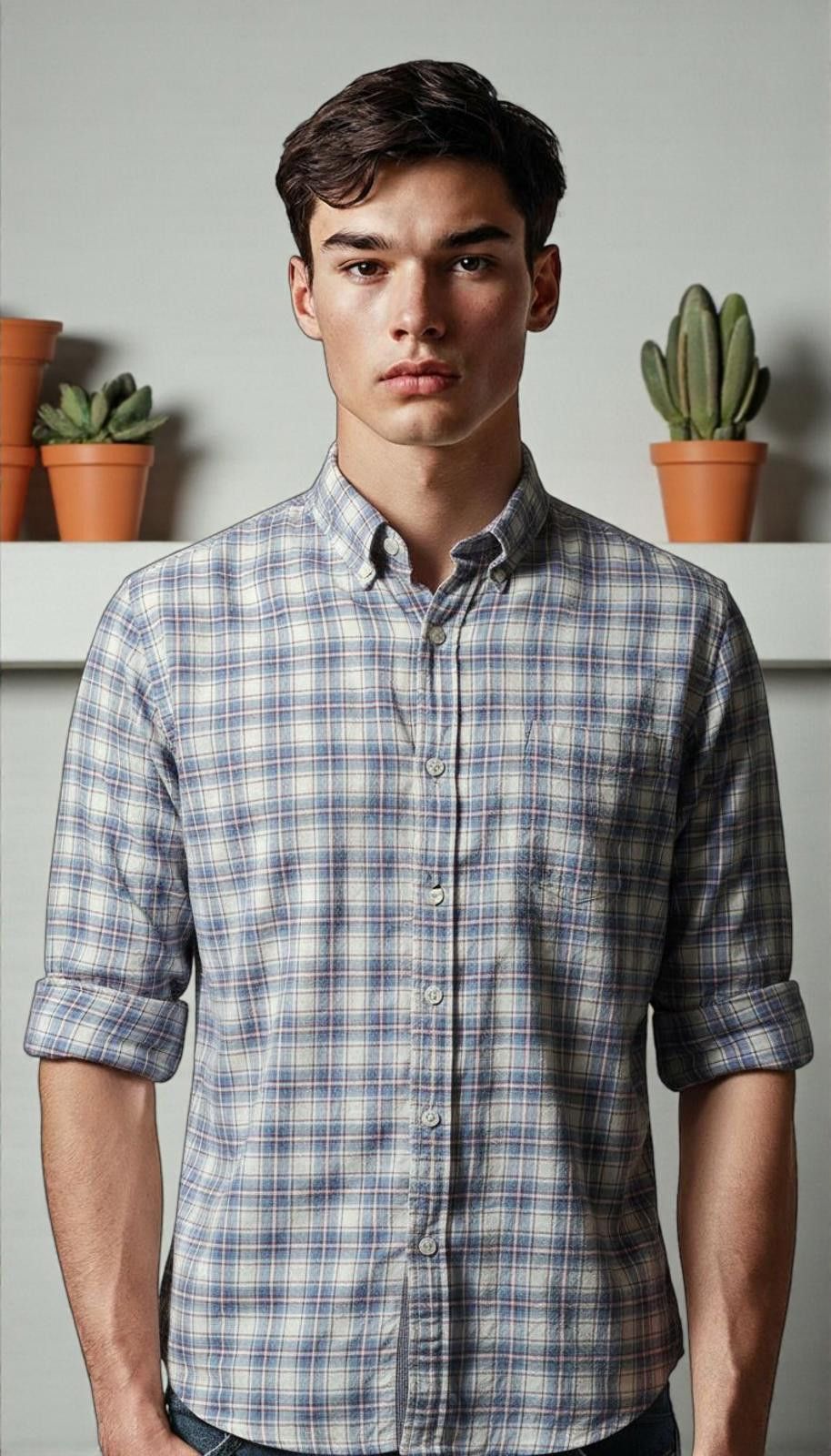 J.Crew J. Crew Men's Long Sleeve Button-Down Plaid Shirt Size US M / EU 48-50 / 2 - 1 Thumbnail