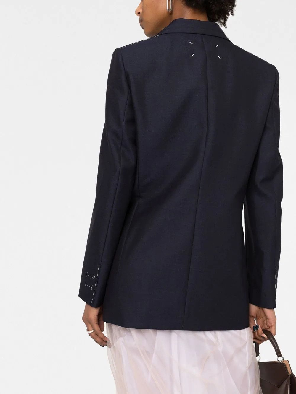 Maison Margiela o1y0625 Blazer in Midnight Blue Size S / US 4 / IT 40 - 3 Thumbnail