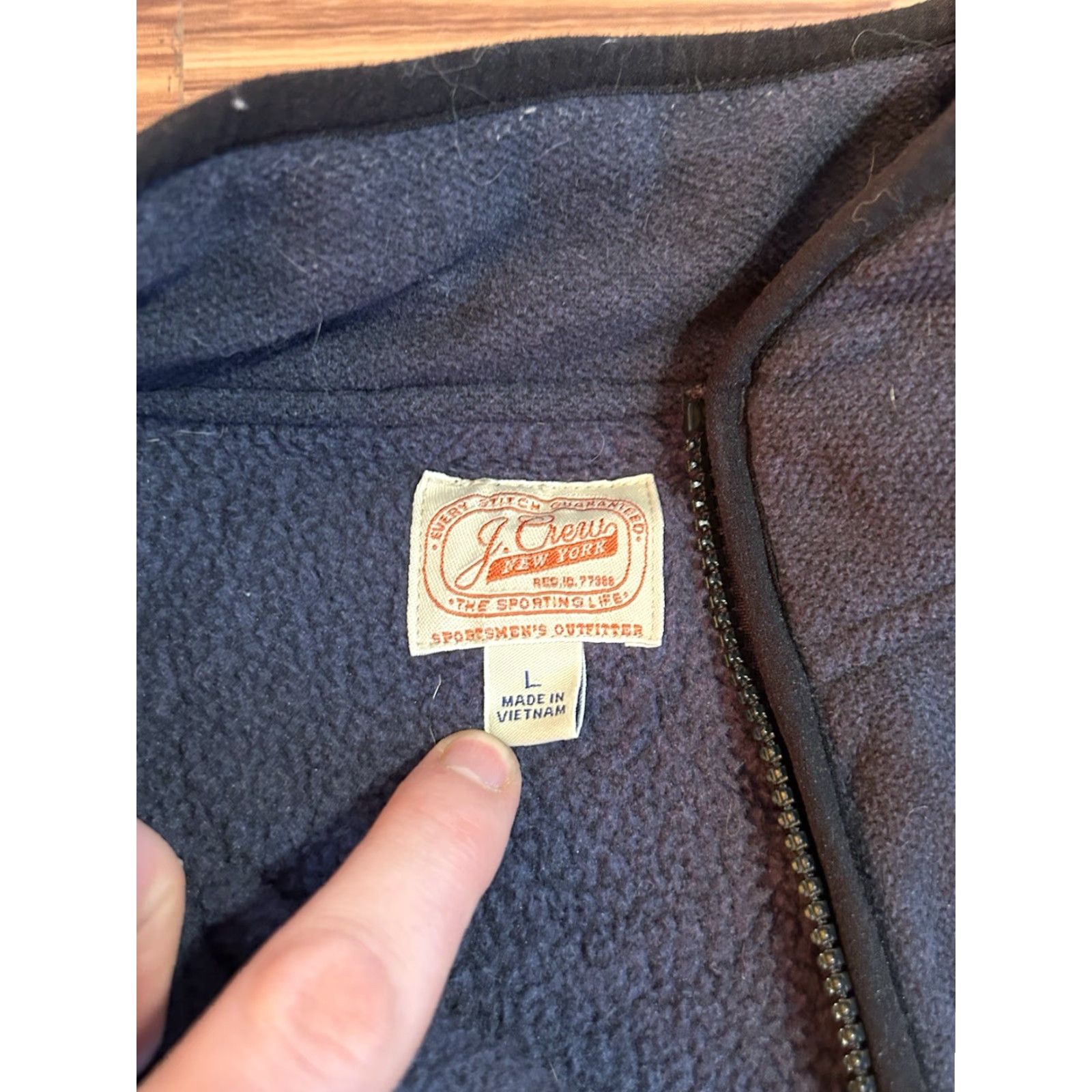 J.Crew J.CREW Sweater Mens L Blue Solid 1/4 Zip Mock Neck Knit Cotton Pullover Long Sleeve Casual Preppy Mens Size US L / EU 52-54 / 3 - 5 Thumbnail