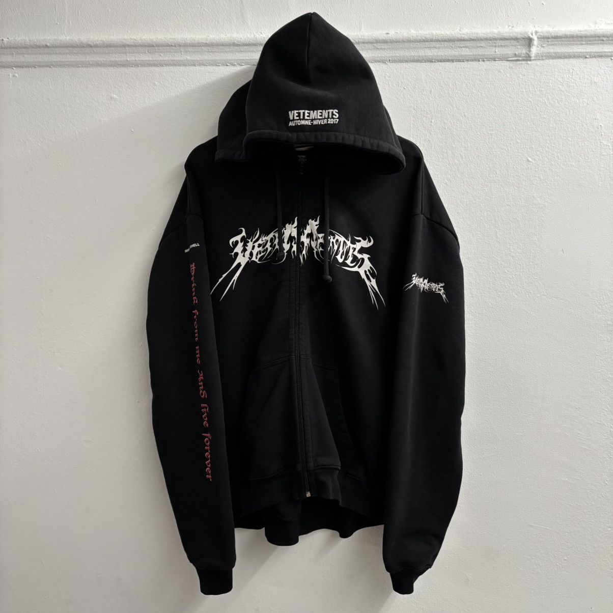 Vetements Vetements Total Fucking Darkness TFD AW2017 Hoodie | Grailed