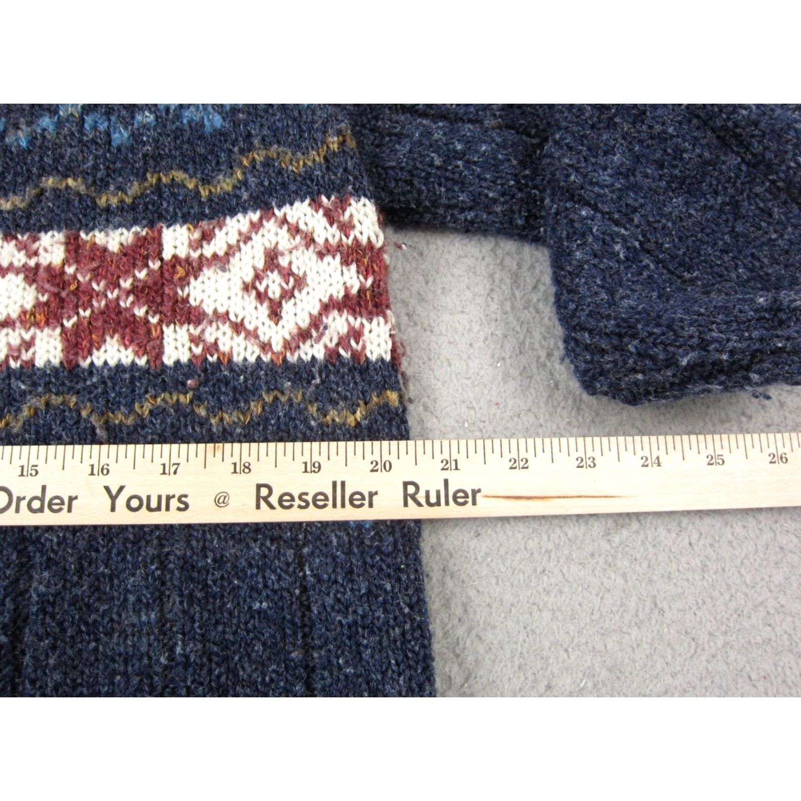 Vintage Vintage St. Johns Bay Sweater Womens 1X Blue Acrylic Wool Fair Isle 80s Knit Swing 80s Holiday Mens Women Boys Girls Size XL / US 12-14 / IT 48-50 - 7 Thumbnail