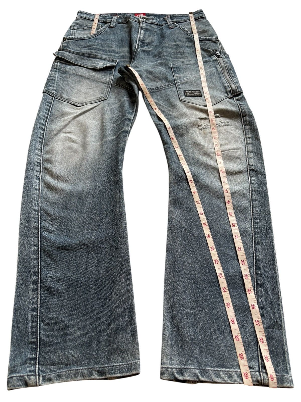Edwin Vintage Edwin Blue Trip Mud Wash Curved Leg Distress Jean Size US 32 / EU 48 - 13 Thumbnail