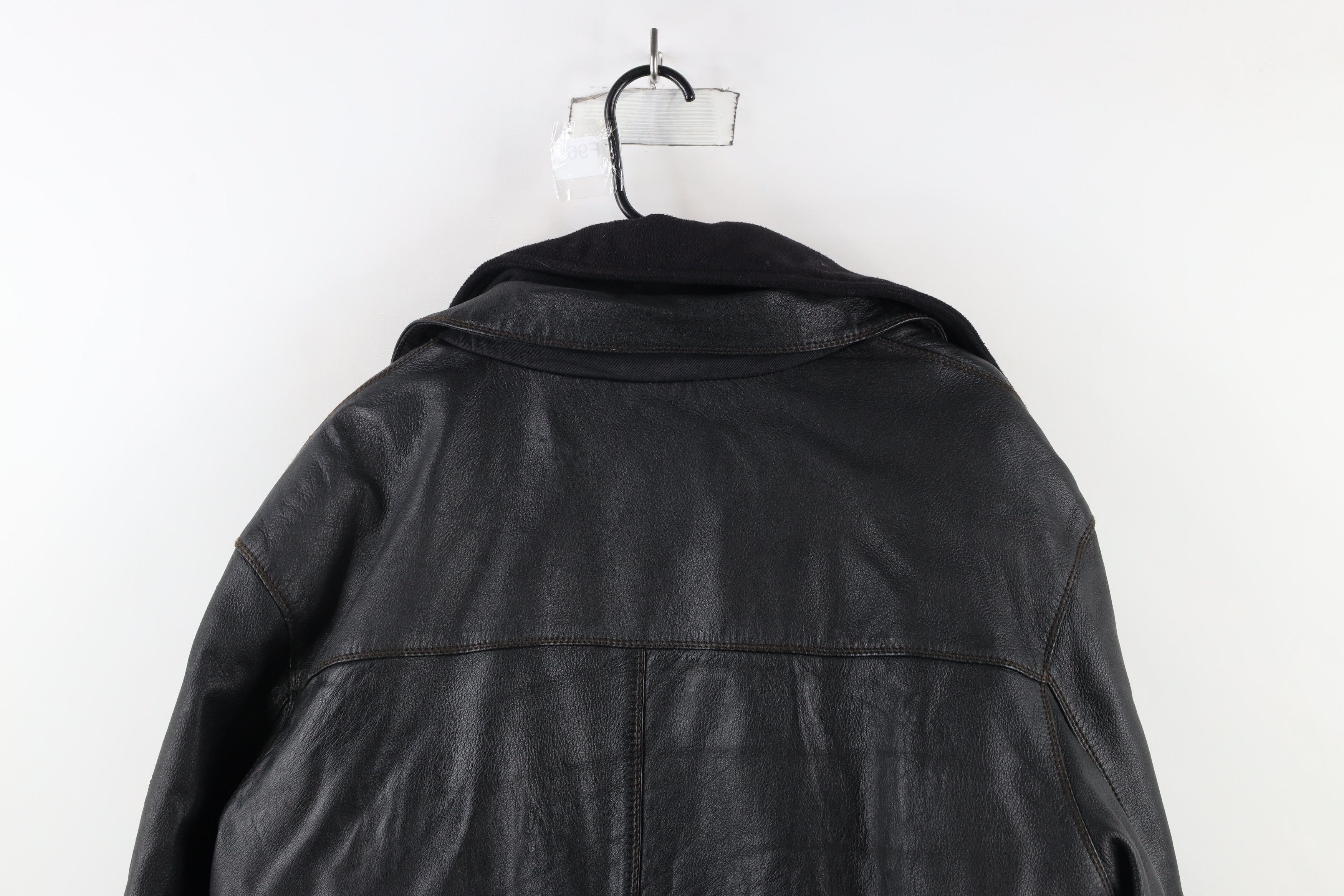 L.L. Bean × Vintage Vintage 90s LL Bean Goatskin Leather Flight Bomber Jacket Size US XXL / EU 58 / 5 - 11 Thumbnail