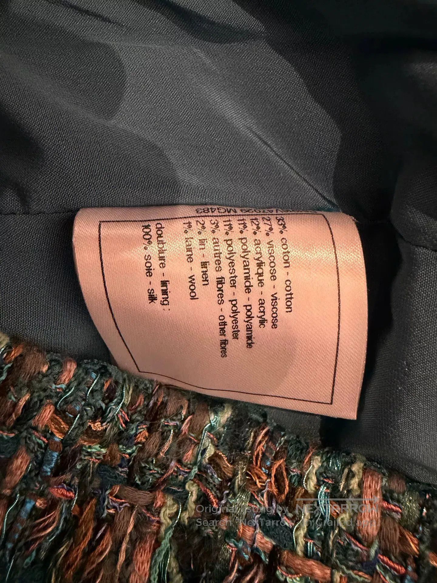 Chanel Chanel Egyptian Blue Tweed Skirt. Size US 36 / EU 52 - 5 Thumbnail