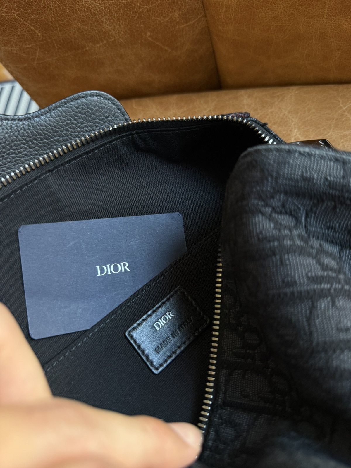 Dior Black Oblique Saddle Pouch Size ONE SIZE - 9 Thumbnail