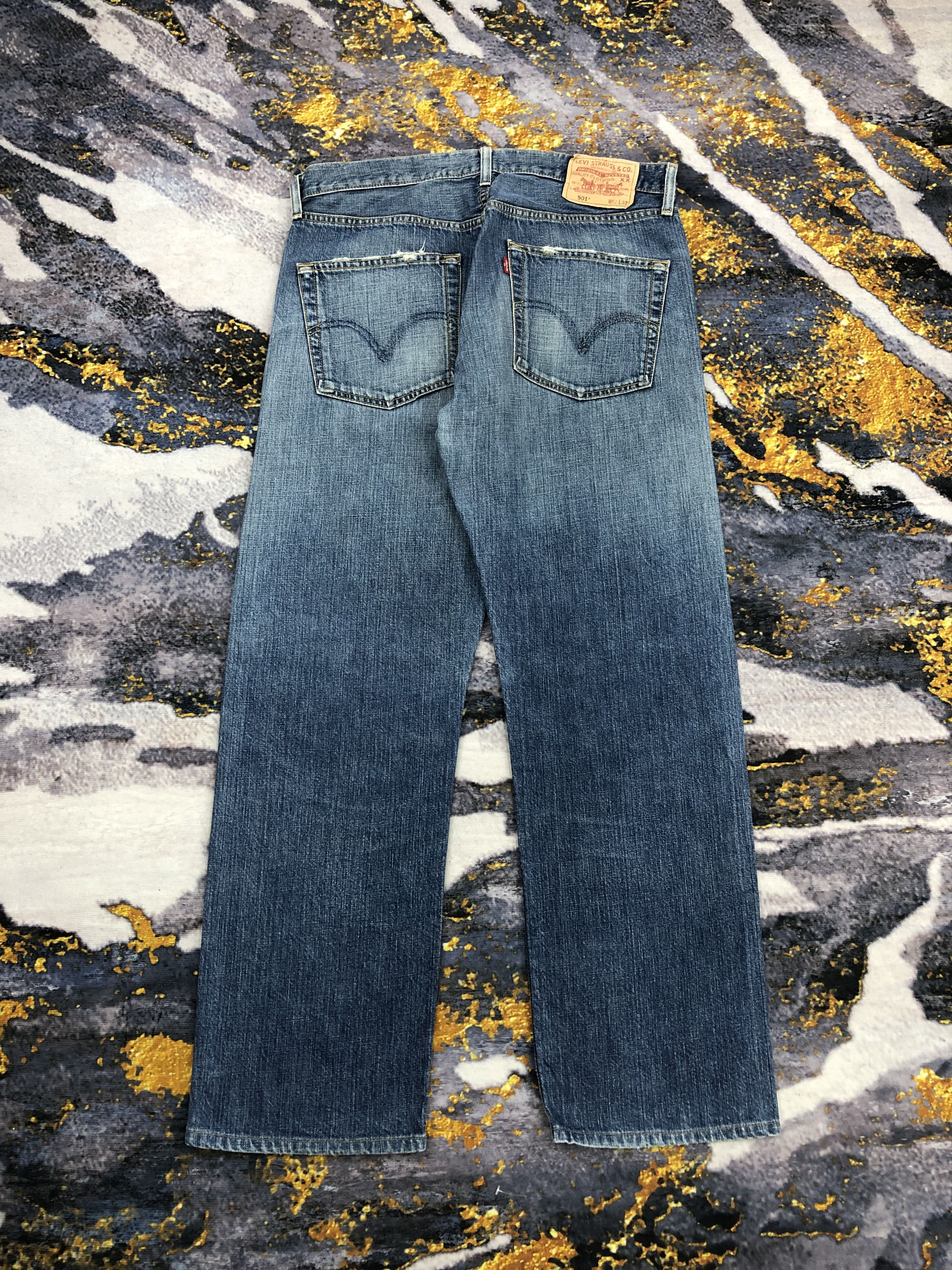 Levi's Vintage Levis 501 Faded Blue Jeans DPP0050 Size US 33 - 3 Thumbnail
