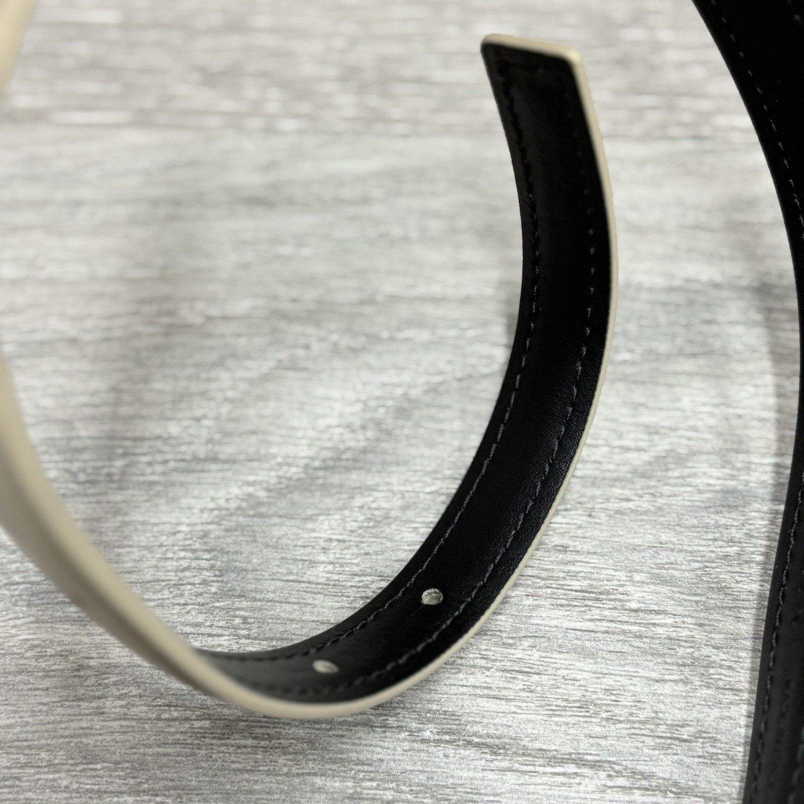 Amiri Amiri Nappa Belt ' Alabaster ' | BRAND NEW! Size 34 - 7 Thumbnail