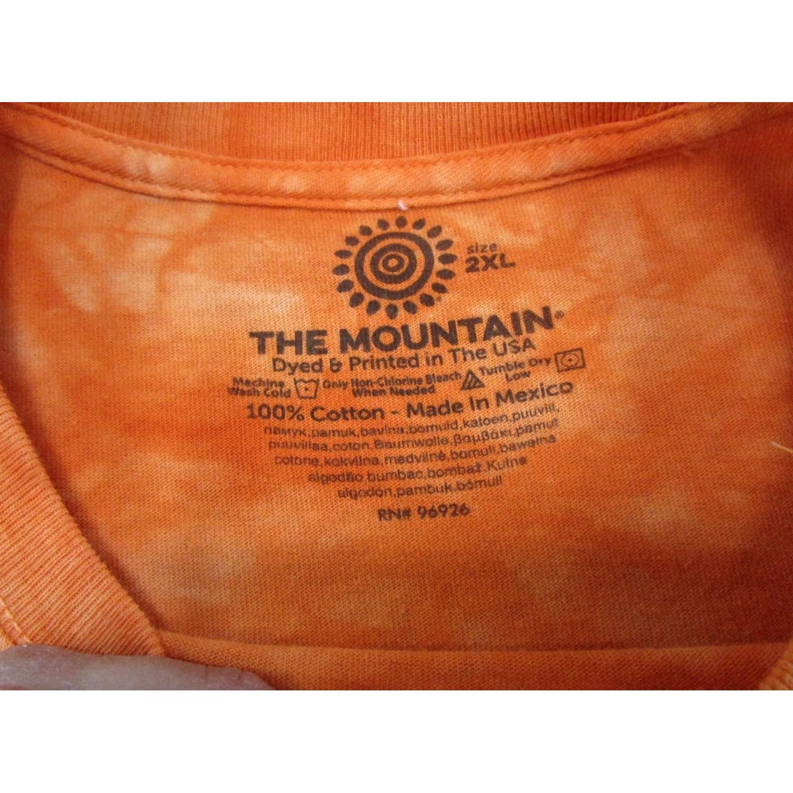 The Mountain The Mountain T Shirt 2XL Orange Tie Dye Emu Bird Australian Graphic Tee Shirt Mens Size 2XL Orange Tie Dye The Mountain Bird Emu Graphic Tee Size US XXL / EU 58 / 5 - 3 Thumbnail