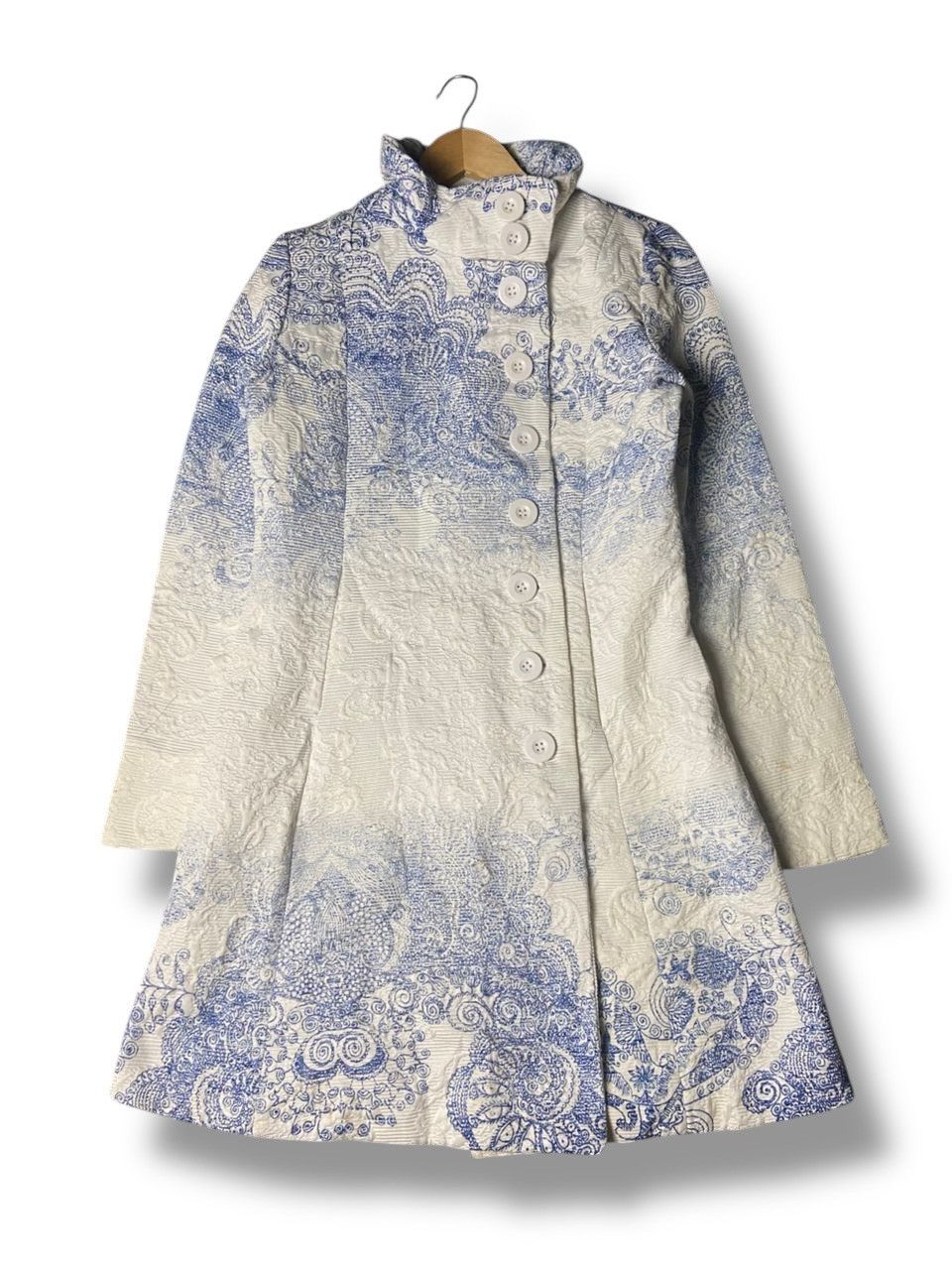 Desigual DESIGUAL All Over Pattern Embroidery Coat (166) Size XS / US 0-2 / IT 36-38 - 2 Thumbnail