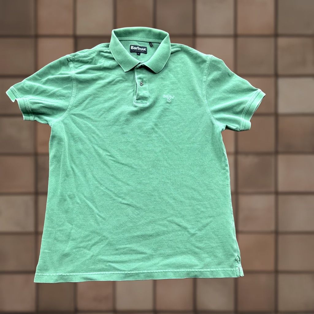 Barbour Barbour Polo Shirt Men L Green Cotton Golf Preppy Designer Shirt Size US L / EU 52-54 / 3 - 1 Thumbnail