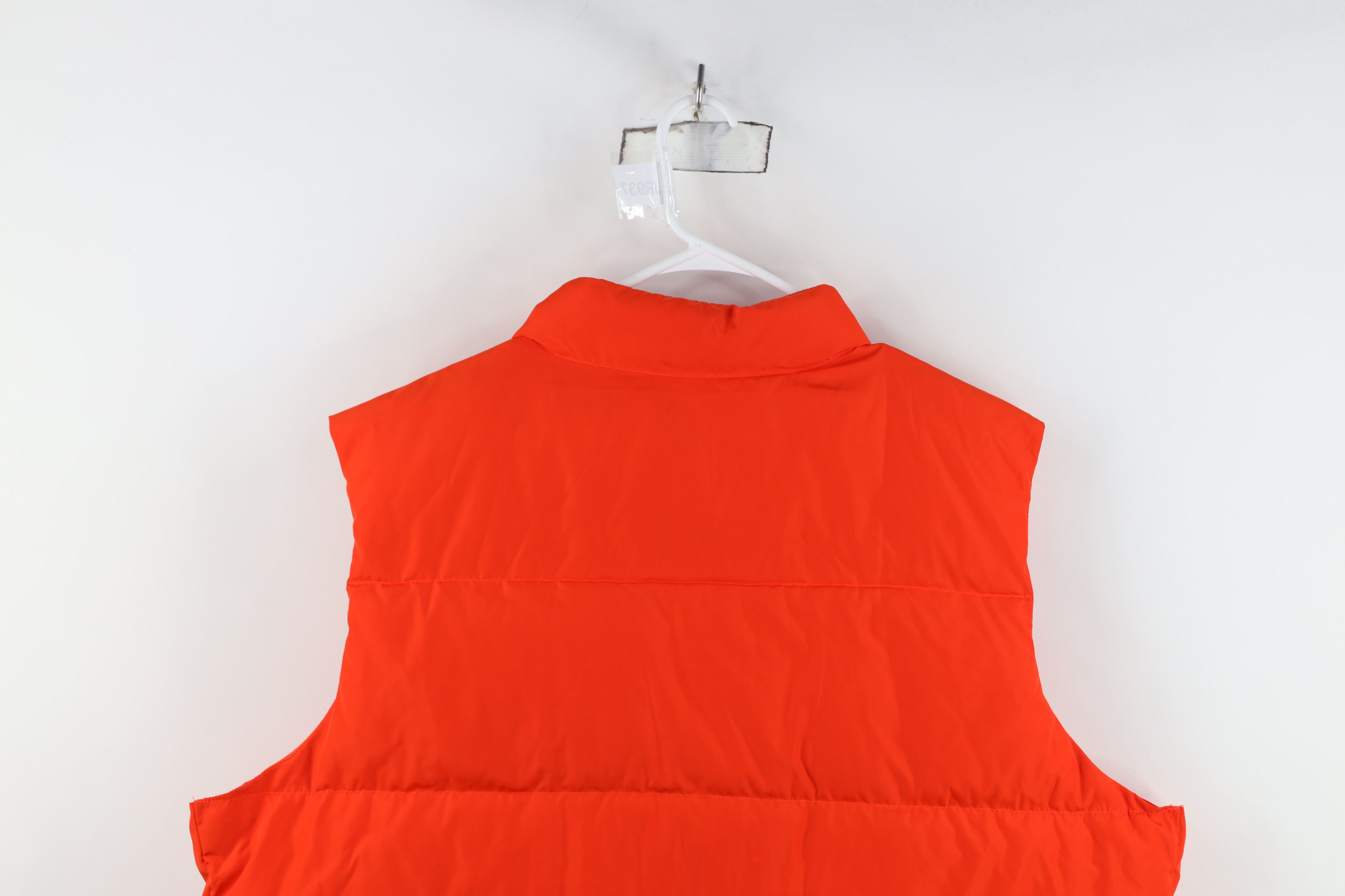 Lands' End Vintage Lands End Duck Down Puffer Vest Jacket Orange Size US XXL / EU 58 / 5 - 14 Thumbnail