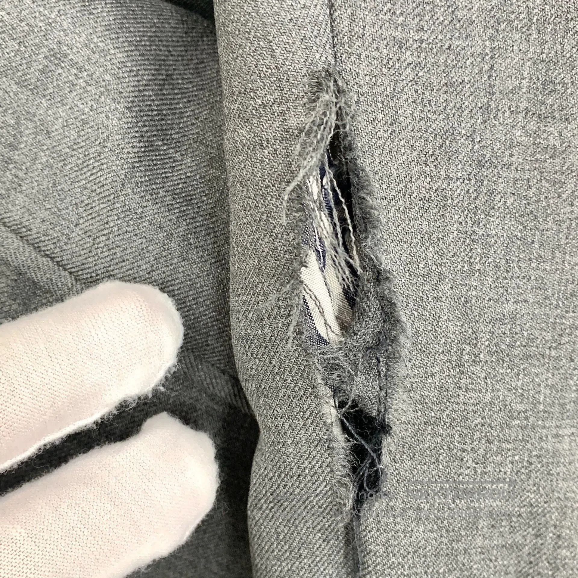 Thom Browne THOM BROWNE Gray Wool Collar Blazer. Size US XS / EU 42 / 0 - 9 Thumbnail
