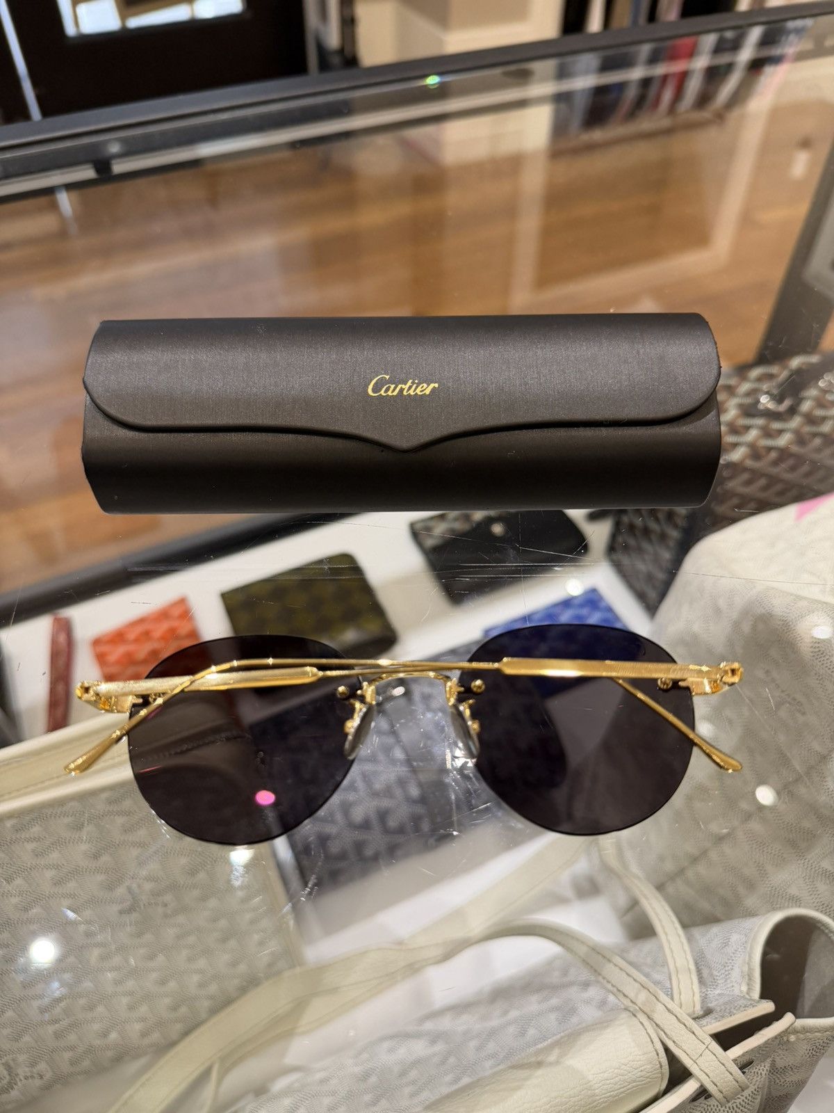 Cartier Cartier Signature C de Cartier Oval Sunglasses - CT0393S Size ONE SIZE - 5 Thumbnail