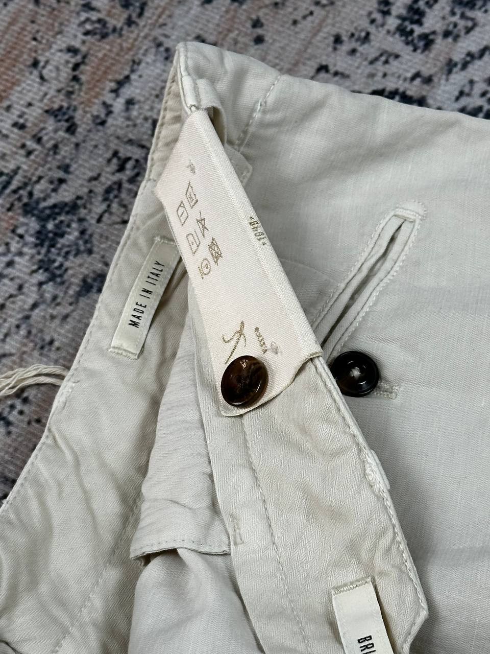 Designer Luxury Briglia 1949 Linen Chino Pants Made In Italy Size US 32 / EU 48 - 15 Thumbnail