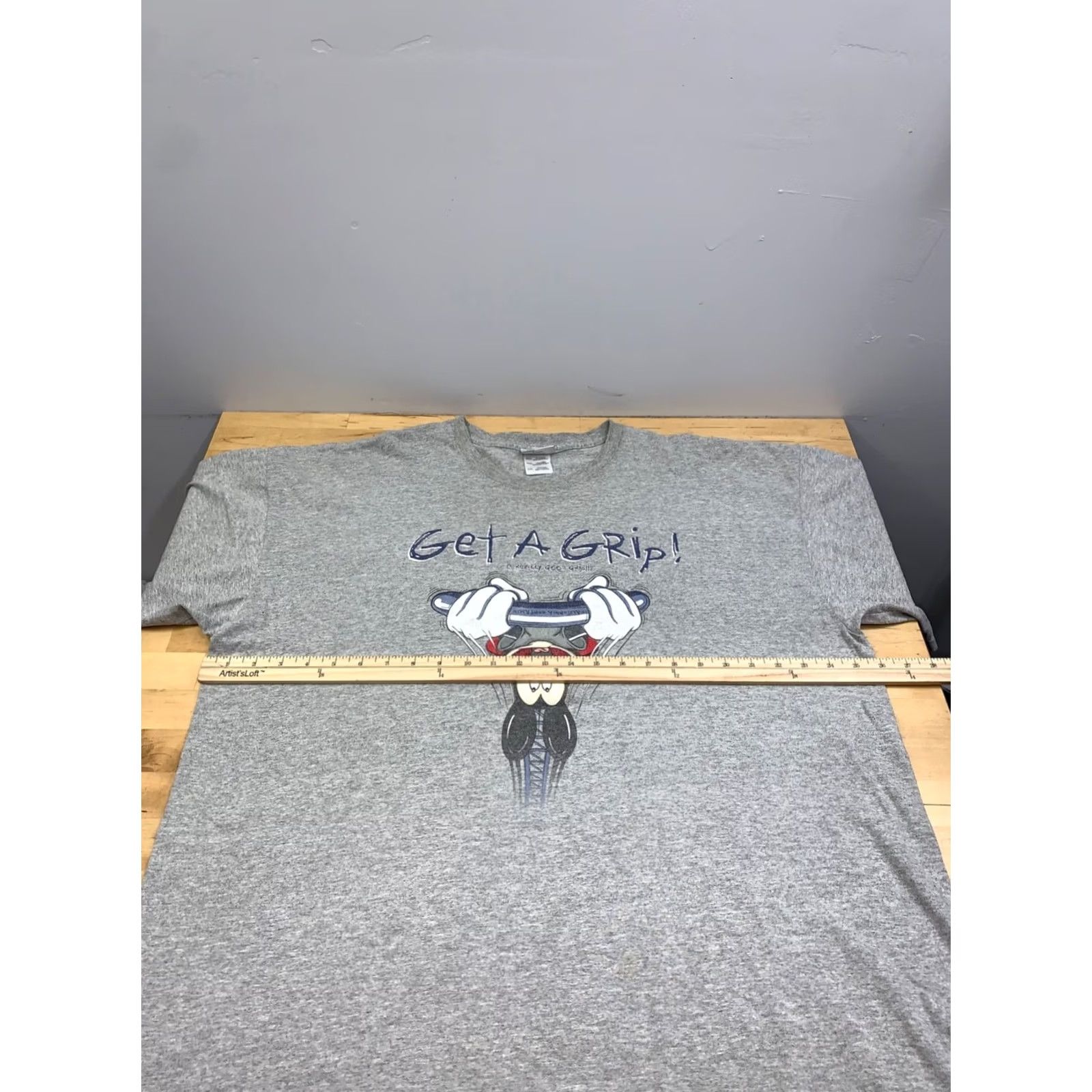 Disney Vintage Disnet Get a Grip Shirt Men 2XL Gray California Screamin' 13404 Size US XXL / EU 58 / 5 - 6 Thumbnail