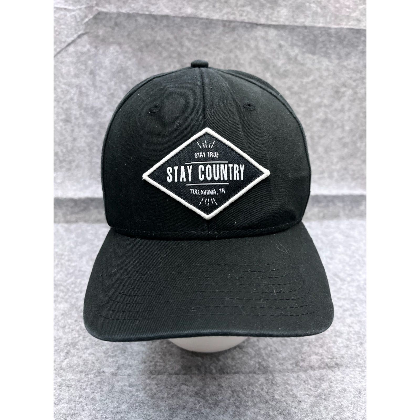 Vintage VINTAGE Stay Country Hat Cap Snap Back Adult One Size Black 100% cotton Outdoor Size ONE SIZE - 2 Thumbnail