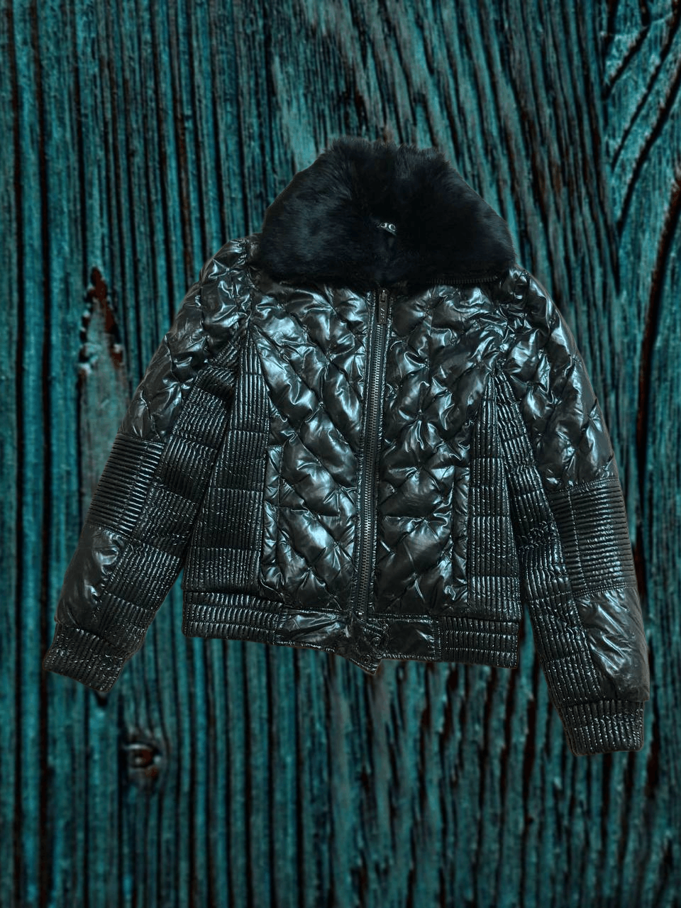 Versace Jeans Couture Versace PATENT Leather Jacket Bomber Size M / US 6-8 / IT 42-44 - 1 Thumbnail
