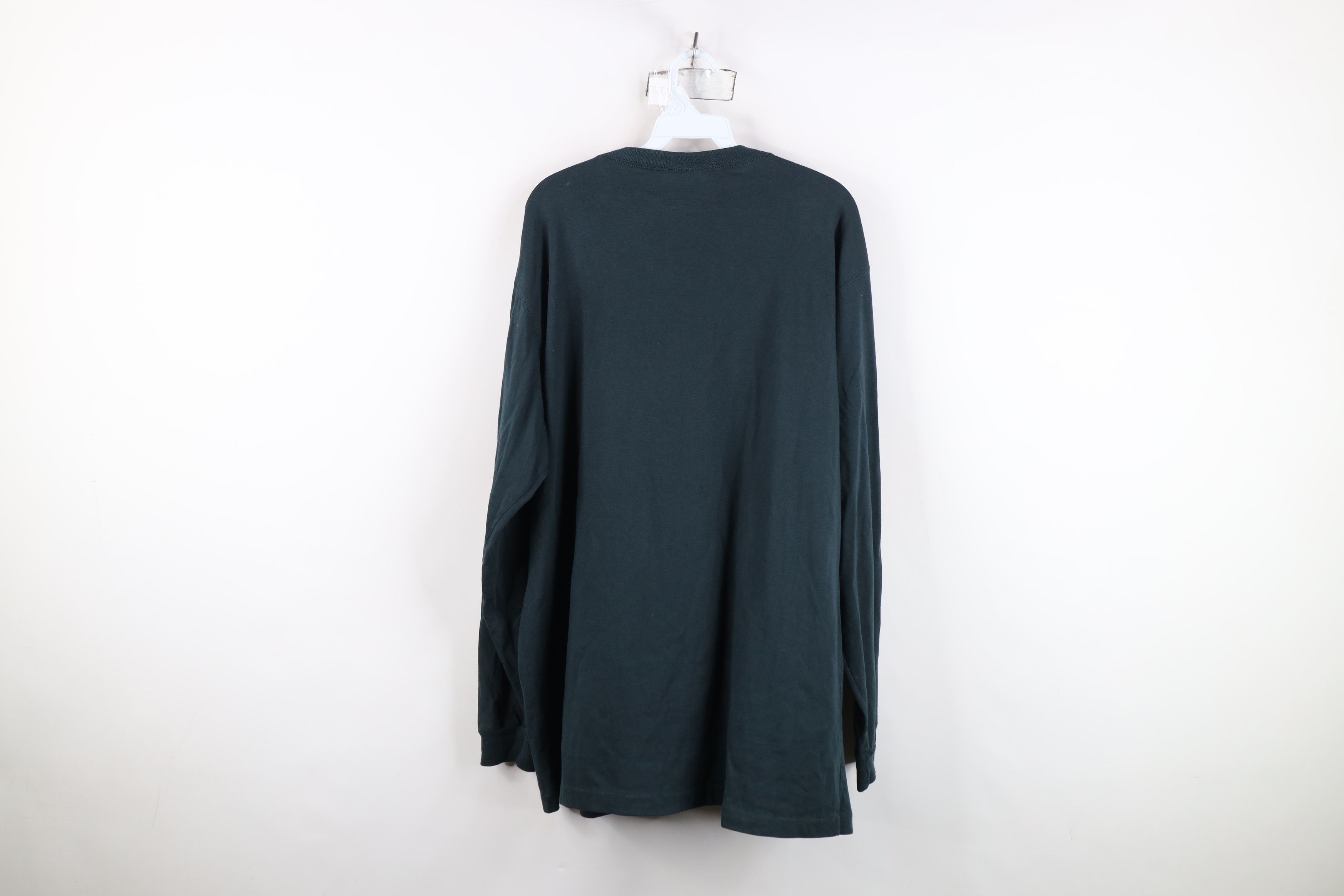 L.L. Bean Vintage 90s LL Bean Long Sleeve Henley T-Shirt Dark Green Size US XL / EU 56 / 4 - 12 Thumbnail