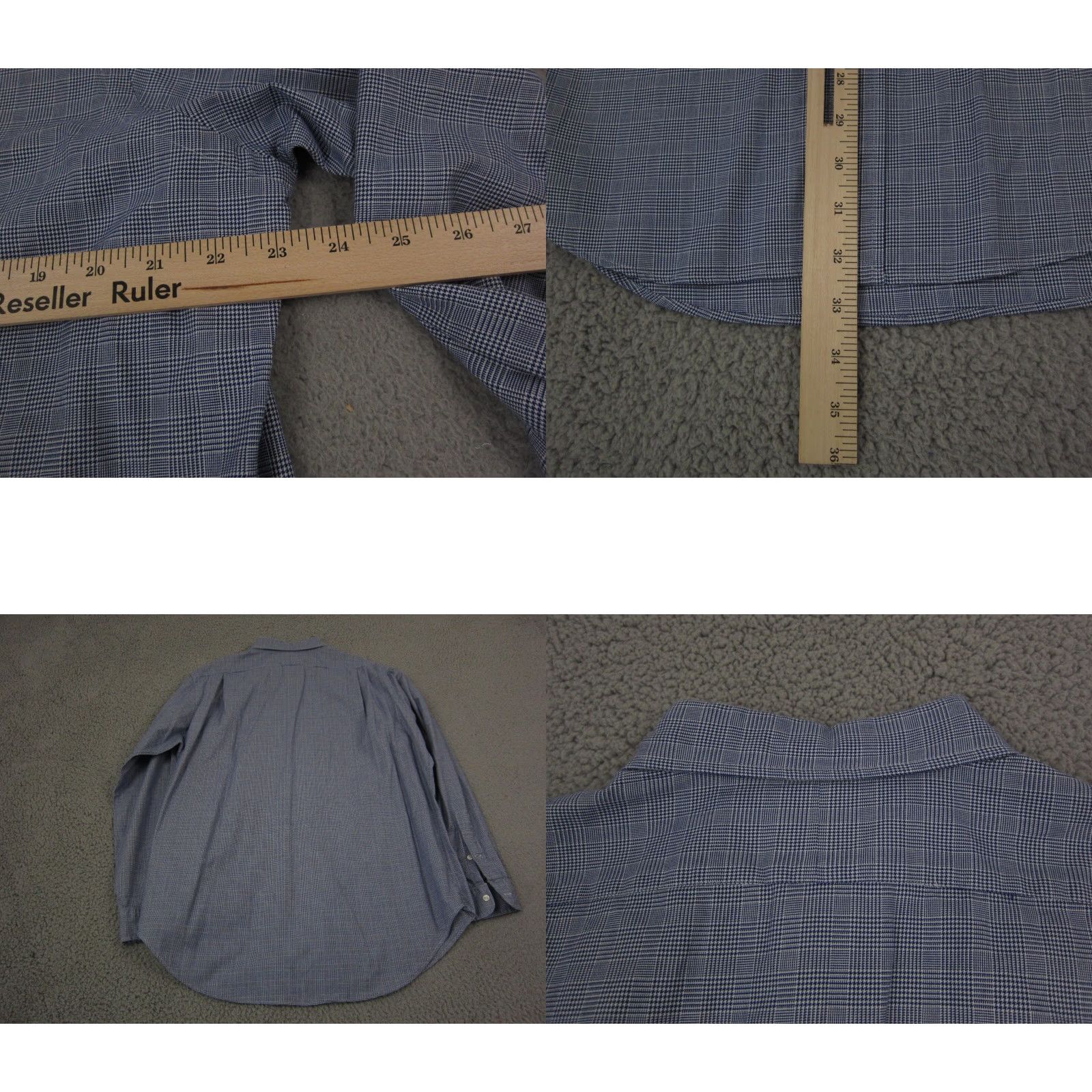 Ralph Lauren VINTAGE Ralph Lauren Shirt Adult Large Blue Yellow Pony Mens Plaid Westerton Size US L / EU 52-54 / 3 - 8 Thumbnail