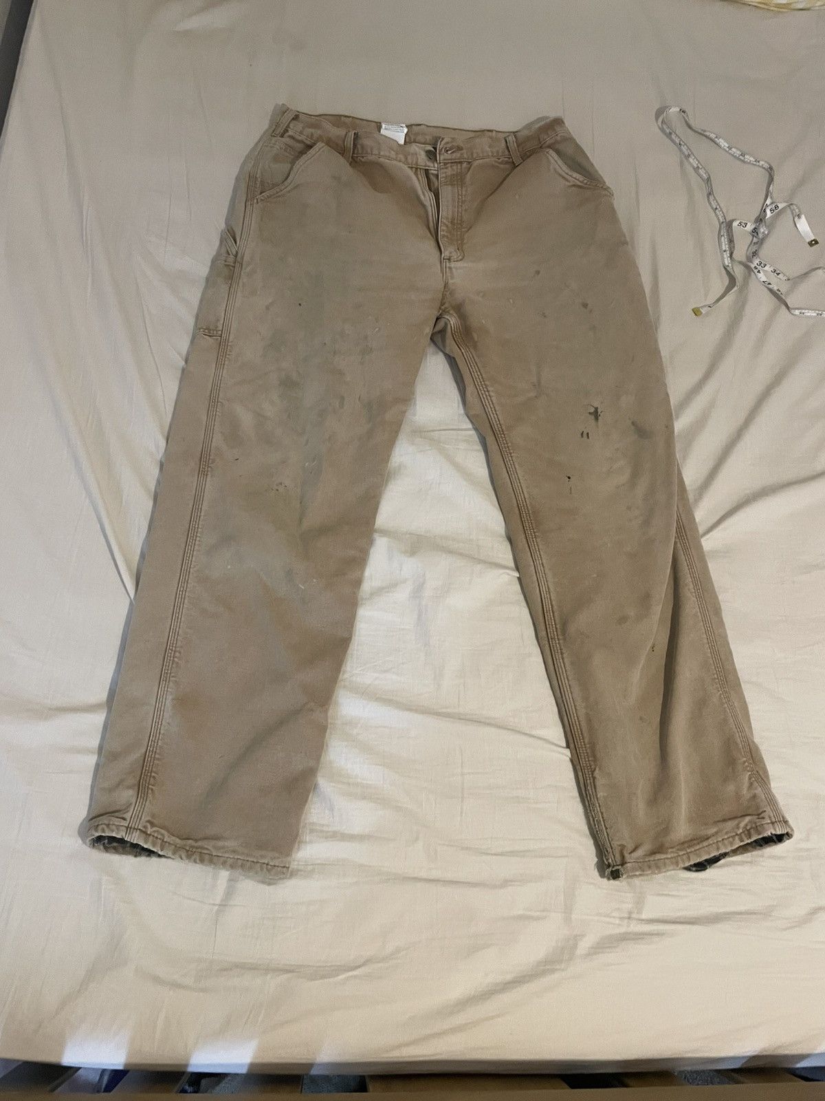 Carhartt Carharrt Flannel Lined Carpenter Pant Size US 34 / EU 50 - 1 Thumbnail