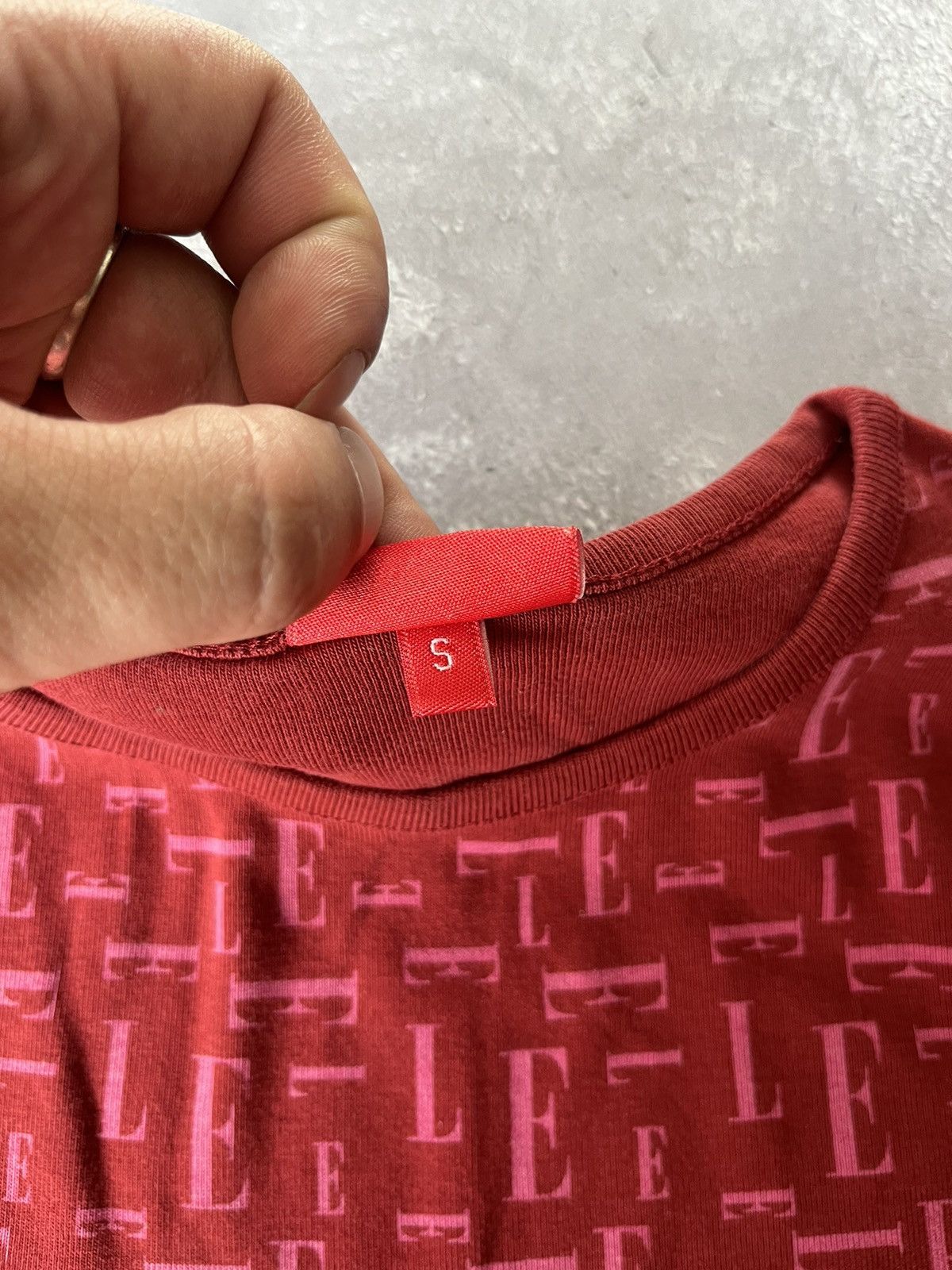 Other Vintage Elle Monogram Multilogo Red Tshirt Size S Size S / US 4 / IT 40 - 4 Thumbnail