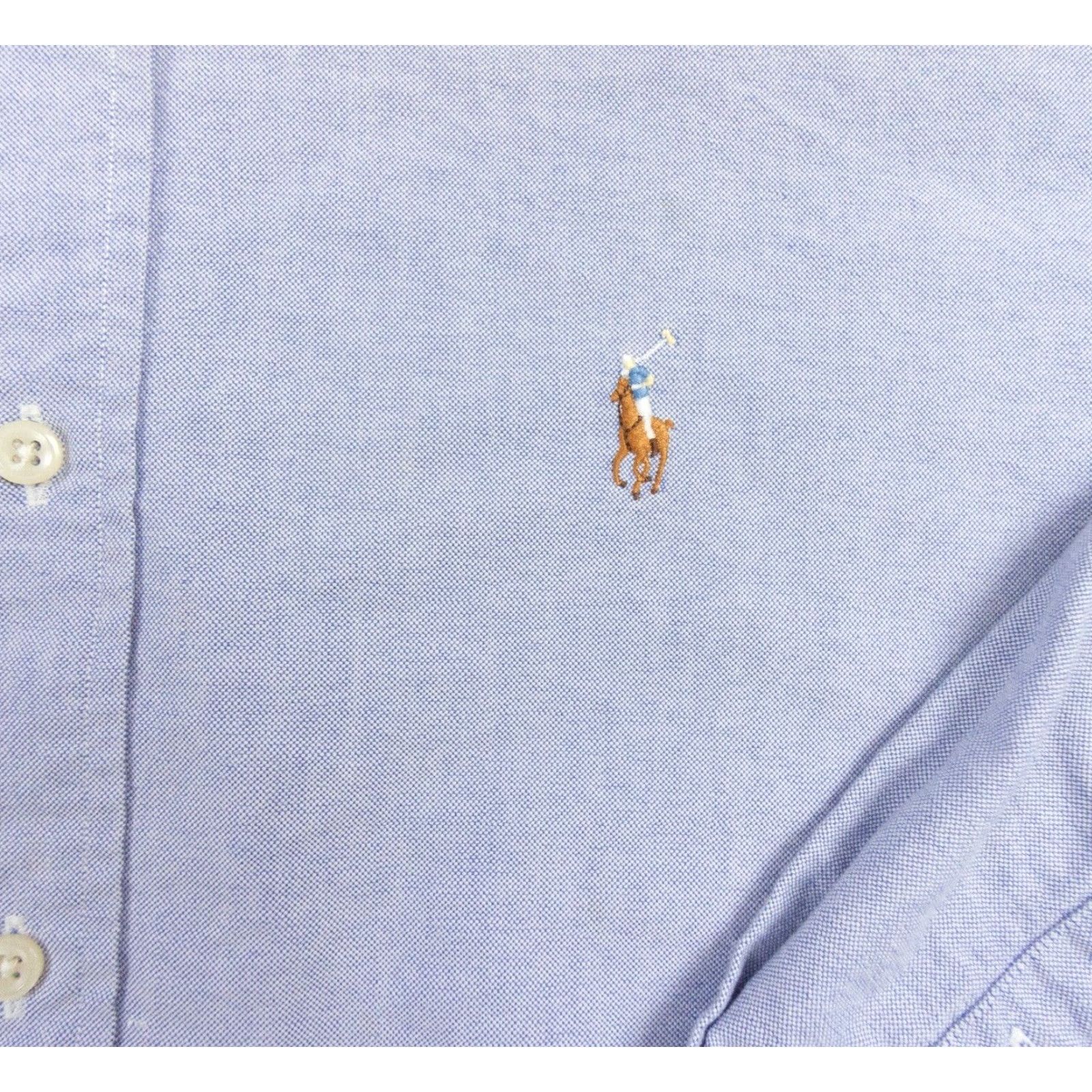 Ralph Lauren Ralph Lauren Men's Oxford Button-Up Shirt Size 16 Blue Long Sleeve Preppy Size US L / EU 52-54 / 3 - 3 Thumbnail