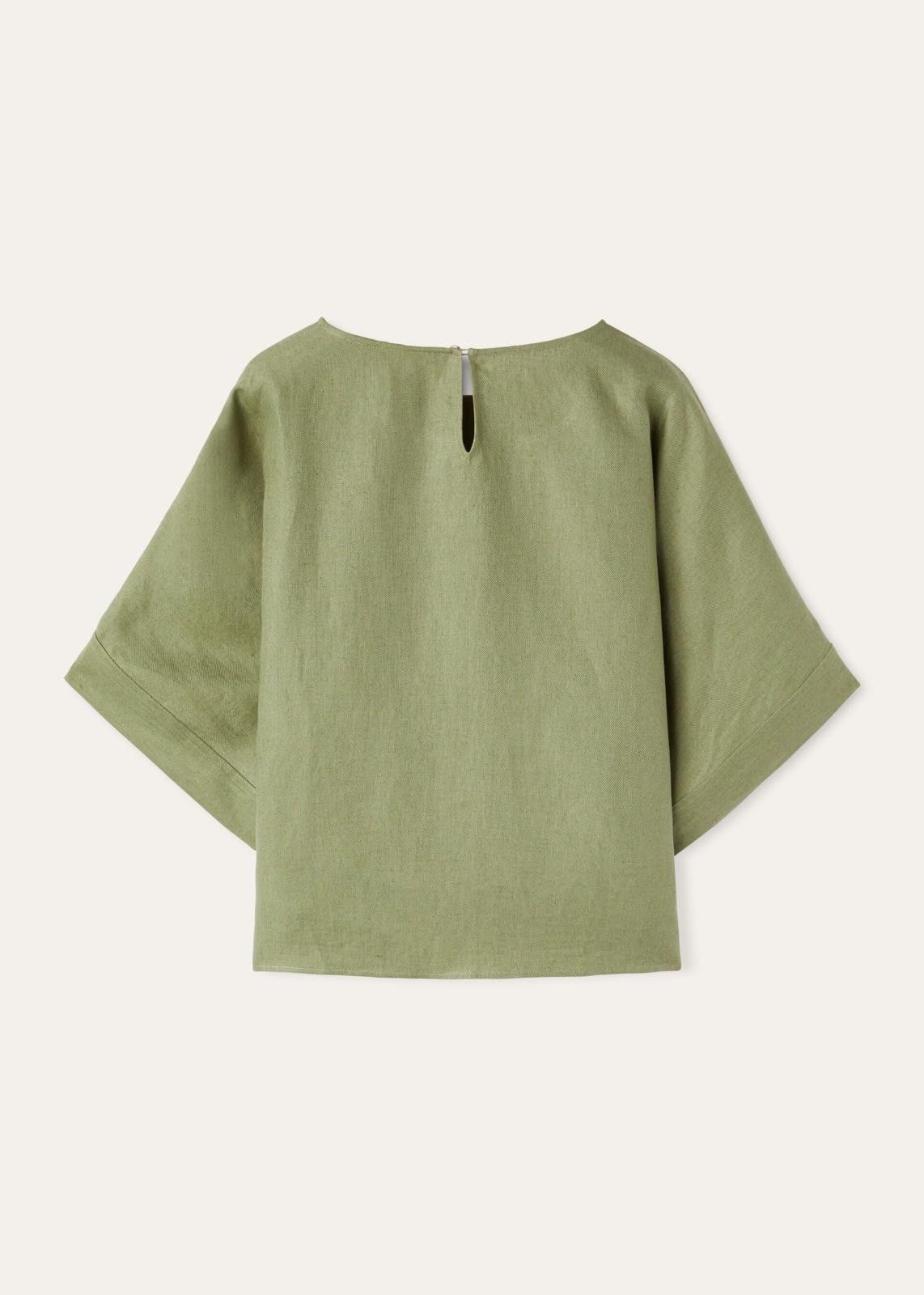 Loro Piana o1srvl11e0725 FAO0486 Cropped T-Shirt in Green Size XS / US 0-2 / IT 36-38 - 3 Thumbnail