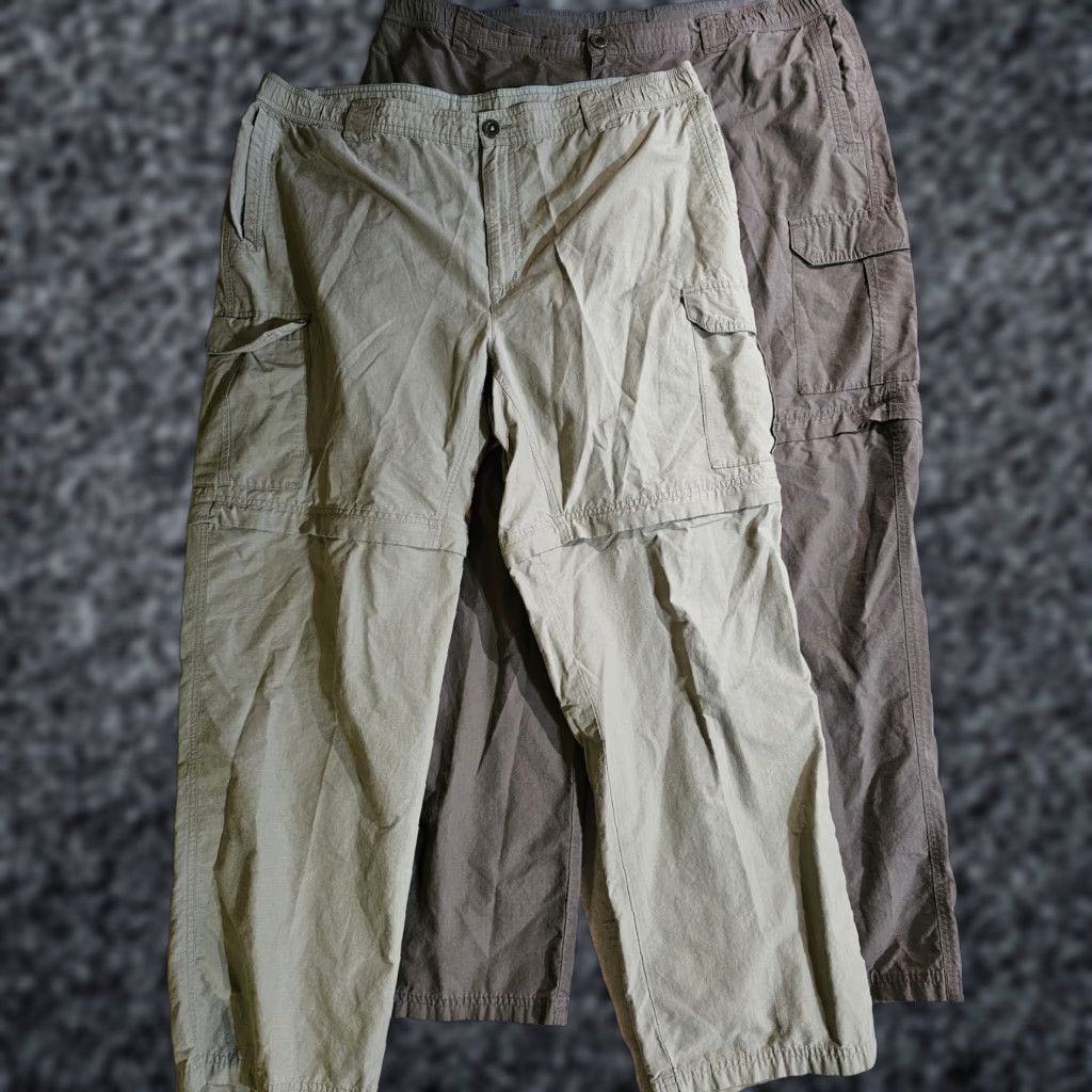 Vintage Columbia Sportswear Pants Cargo Convertible Hiking 2 Pair XL 32L Brown/Tan Size US 36 / EU 52 - 1 Thumbnail